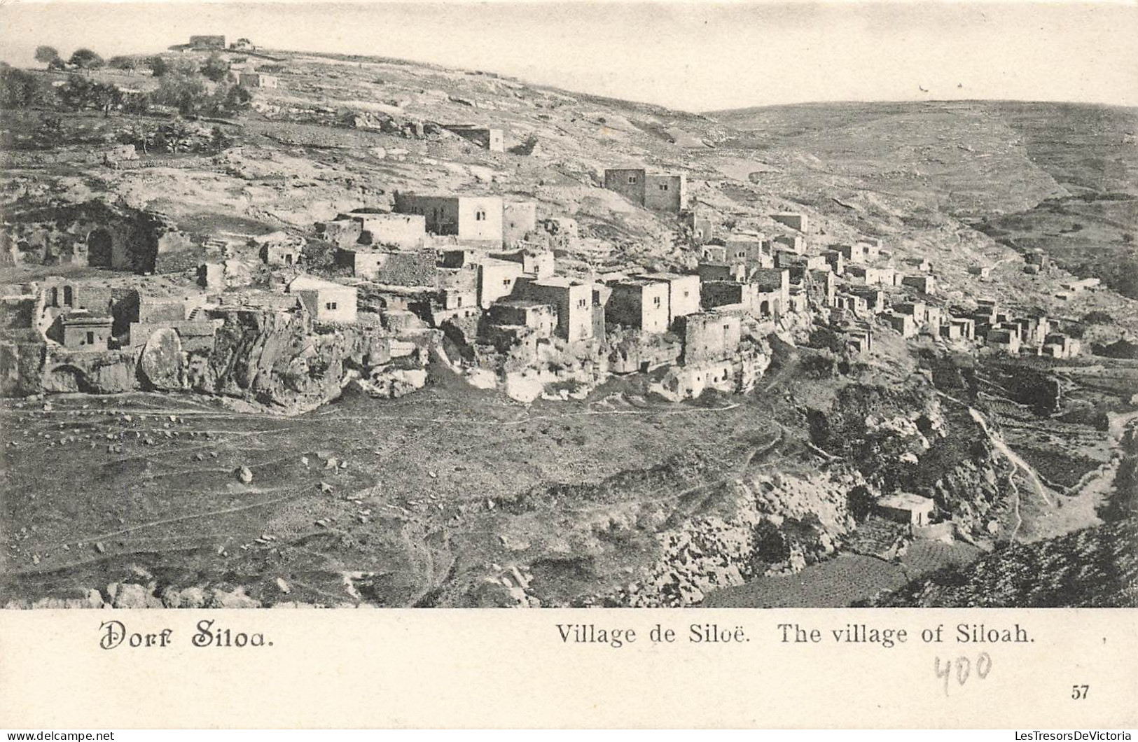 Israel - Dorf Siloa - Village De Silloë - Panorama -  Carte Postale Ancienne - Israel