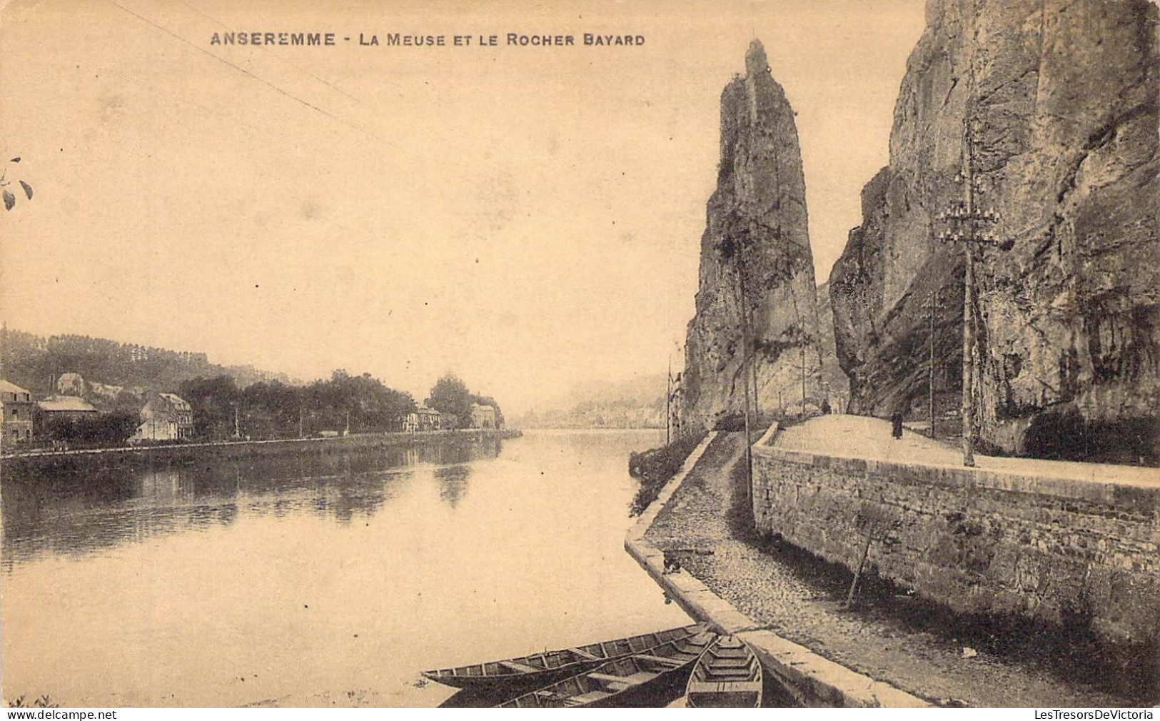 BELGIQUE - ANSEREMME - La Meuse Et Le Rocher Bayard - Carte Postale Ancienne - Otros & Sin Clasificación