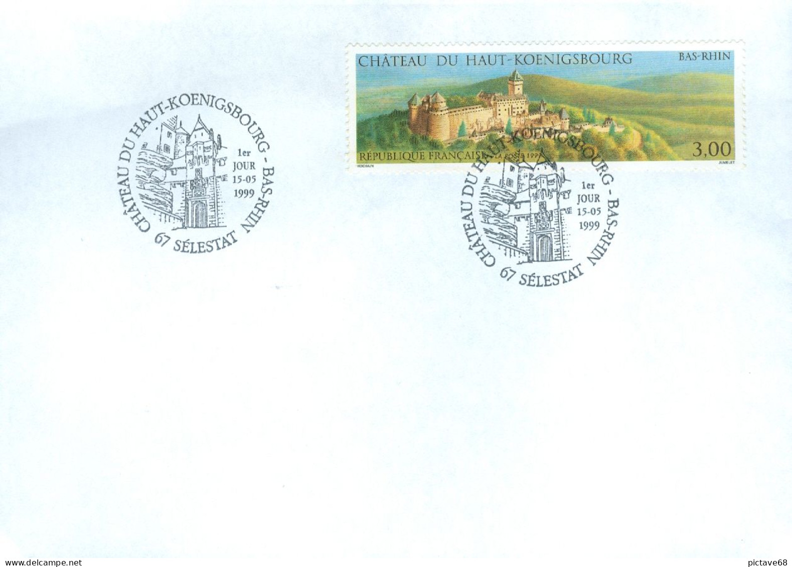 FRANCE / ENVELOPPE  FDC SELESTAT-LE CHÂTEAU DU HAUT-KOENIGSBOURG 1999 N° 3245 - 1990-1999