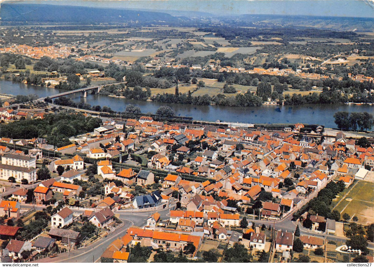 78-BONNIERES-  VUE GENERALE AERIENNE - Bonnieres Sur Seine