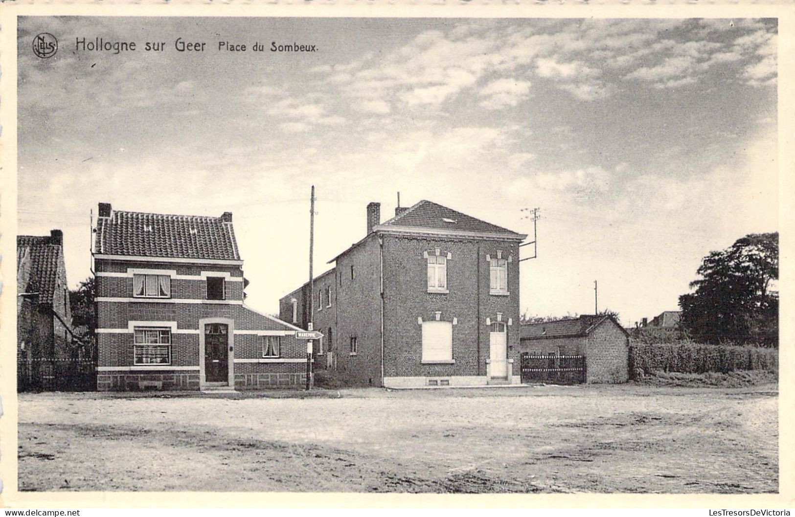 BELGIQUE - HOLLOGNE SUR GEER - Place Du Sombeux - Edit Kaquet Montegnée - Carte Postale Ancienne - Autres & Non Classés