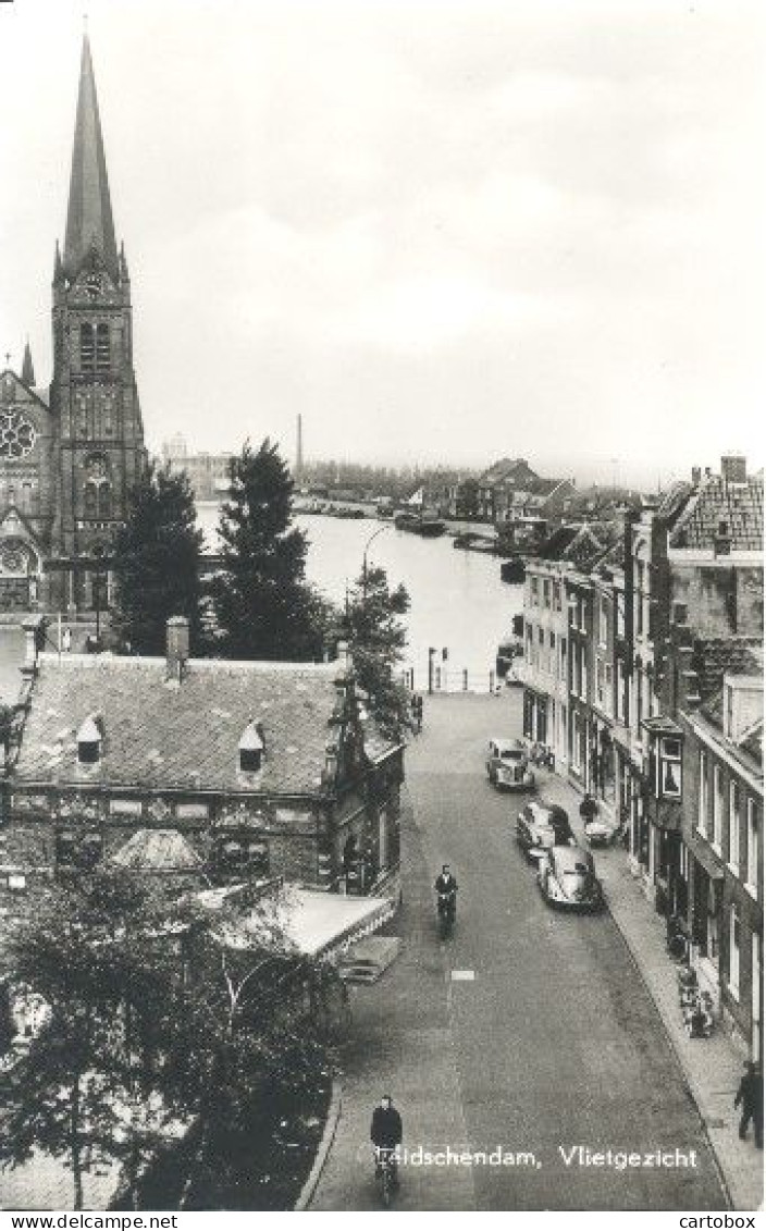 Leidschendam, Vlietgezicht (met Klassieke Auto's, Oa VW Kever)  (type Fotokaart) - Leidschendam