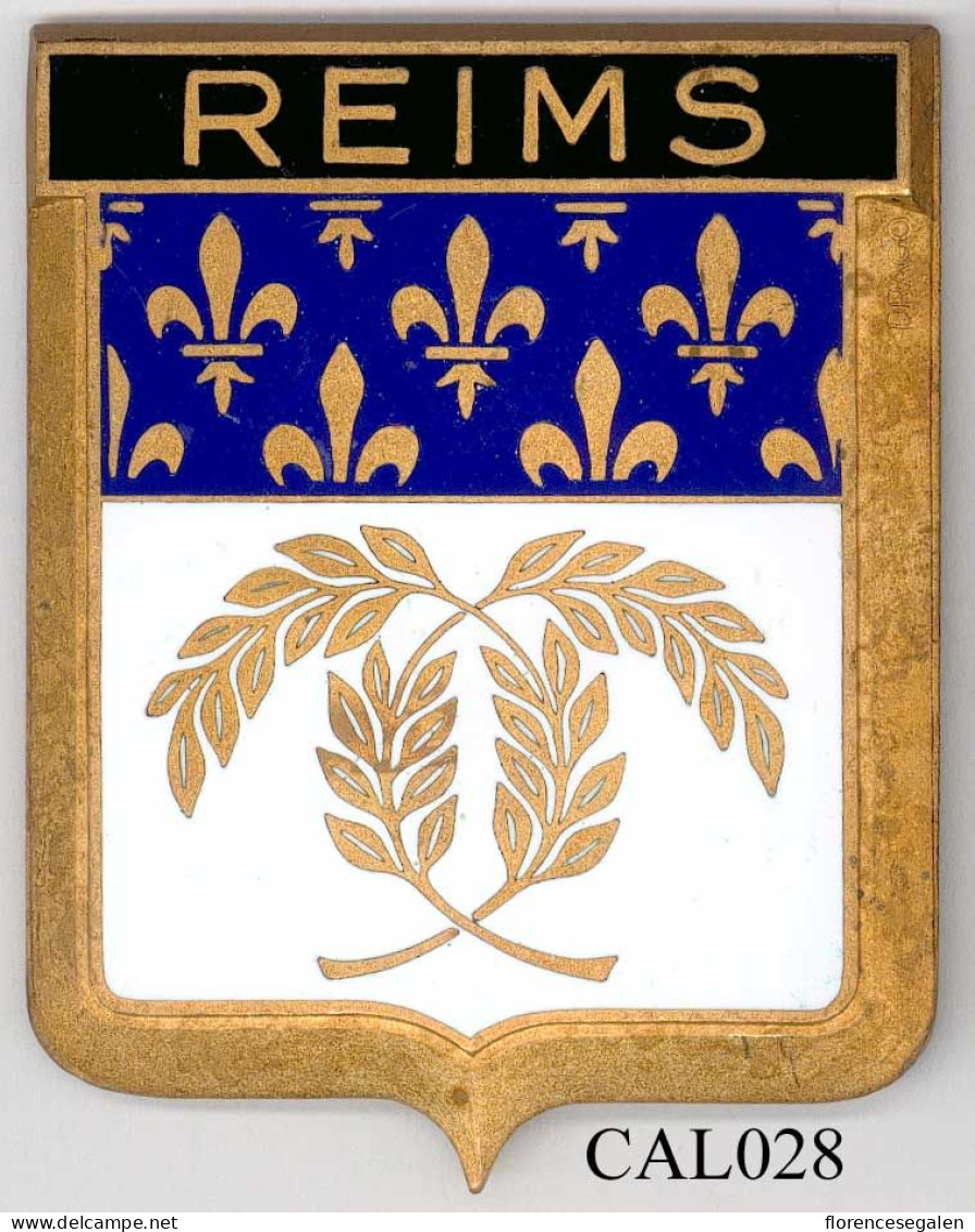 CAL028 - PLAQUE CALANDRE AUTO - REIMS - Andere & Zonder Classificatie