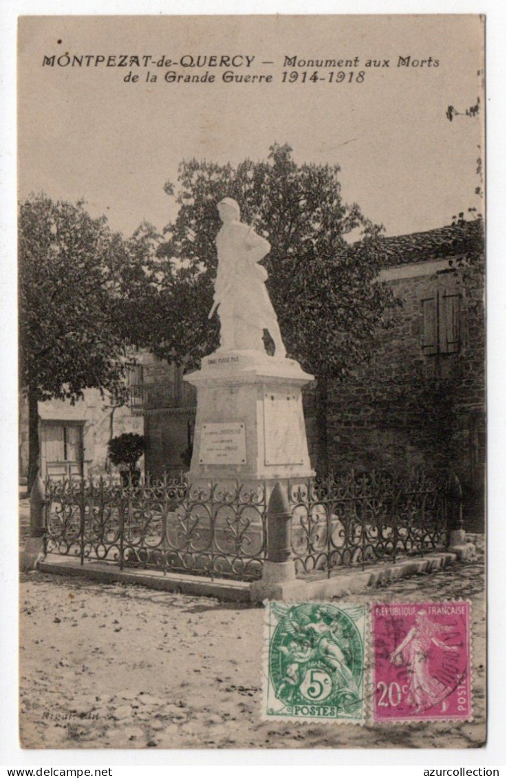 Monument Aux Morts De La Grande Guerre - Montpezat De Quercy