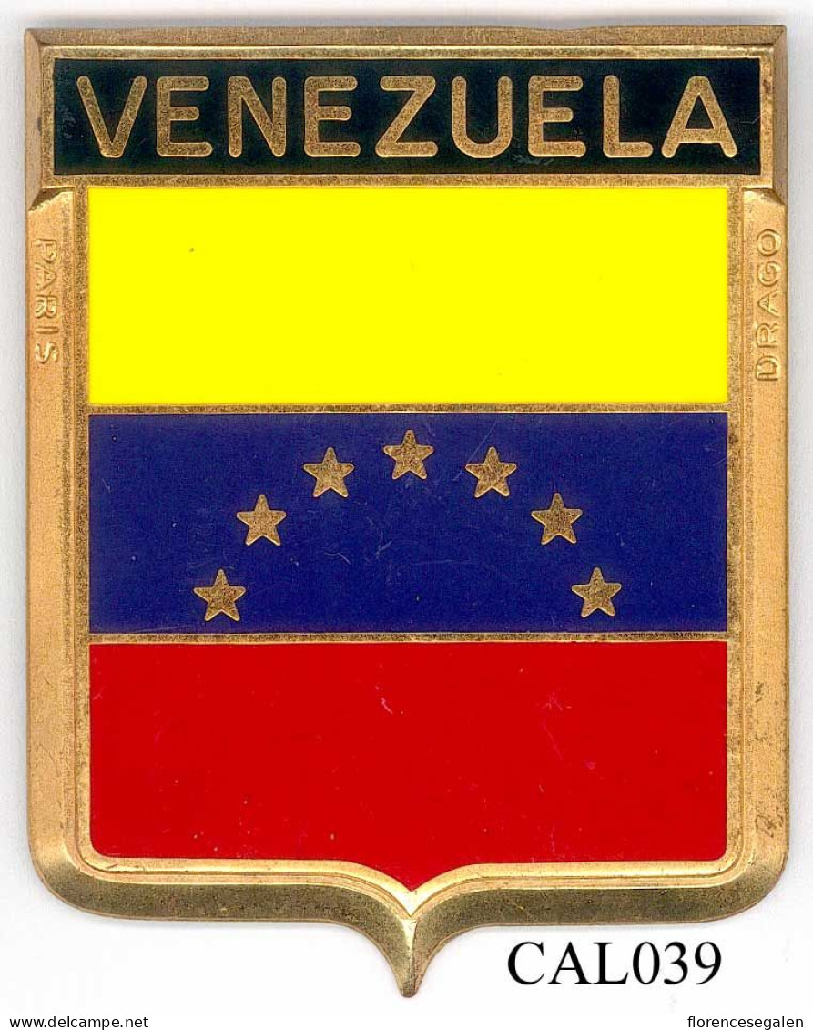 CAL039 - PLAQUE CALANDRE AUTO - VENEZUELA - Altri & Non Classificati