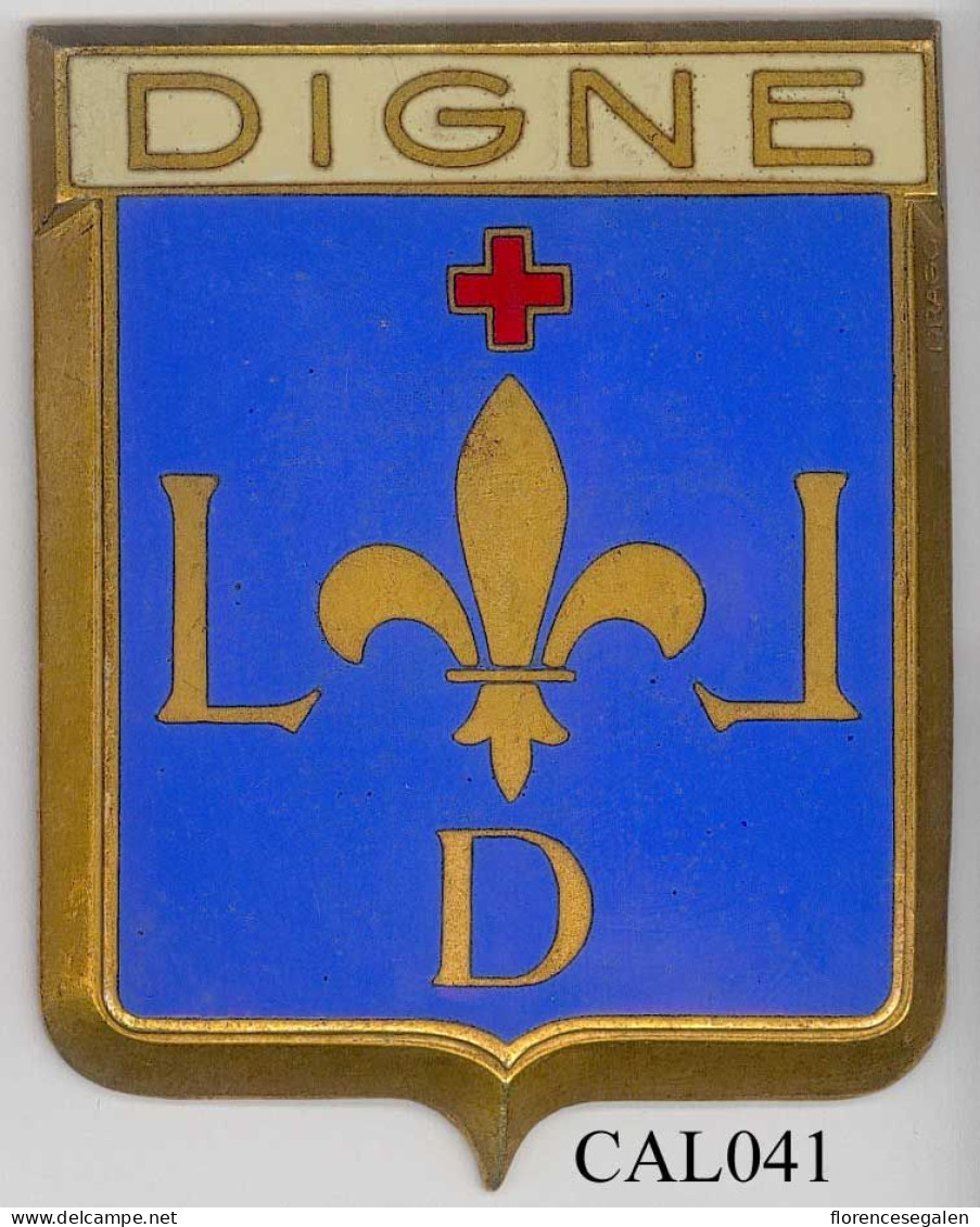 CAL041 - PLAQUE CALANDRE AUTO - DIGNE - Andere & Zonder Classificatie