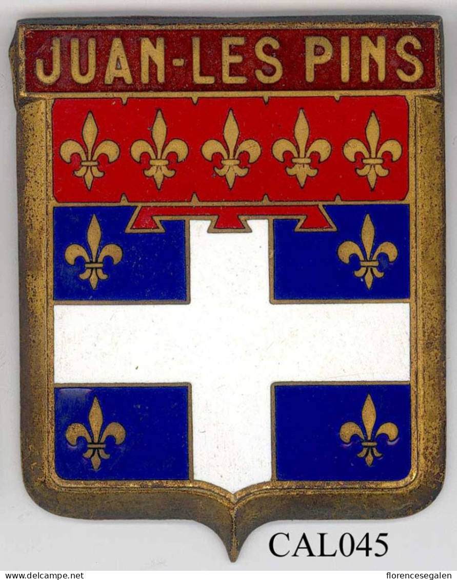 CAL045 - PLAQUE CALANDRE AUTO - JUAN LES PINS - Sonstige & Ohne Zuordnung