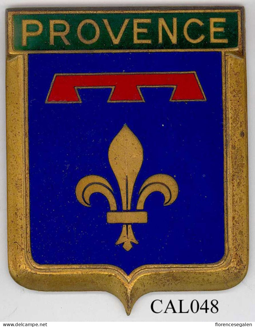 CAL048 - PLAQUE CALANDRE AUTO - PROVENCE - Altri & Non Classificati