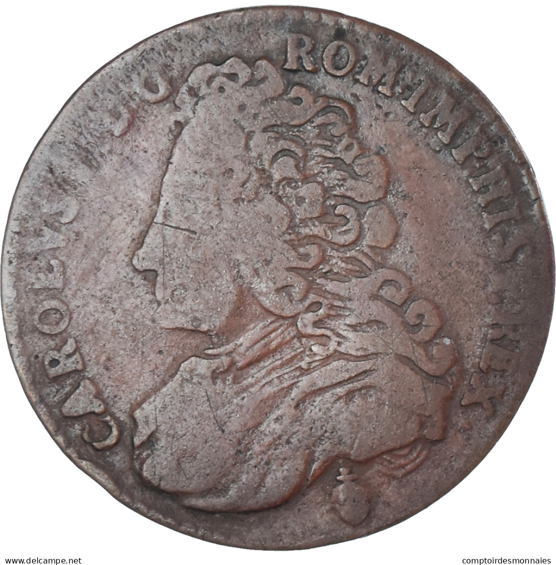 Monnaie, Pays-Bas Autrichiens, Charles VI, Liard, Oord, 1712, Bruxelles, TB+ - …-1795 : Période Ancienne