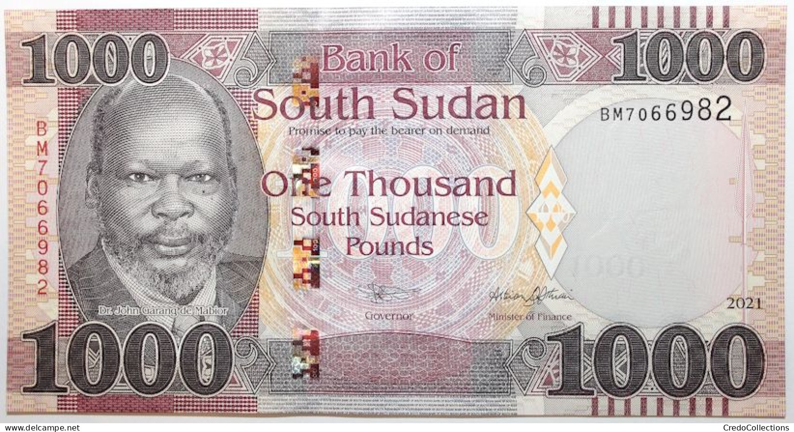 Soudan Du Sud - 1000 Pounds - 2021 - PICK 17b - NEUF - Soudan Du Sud
