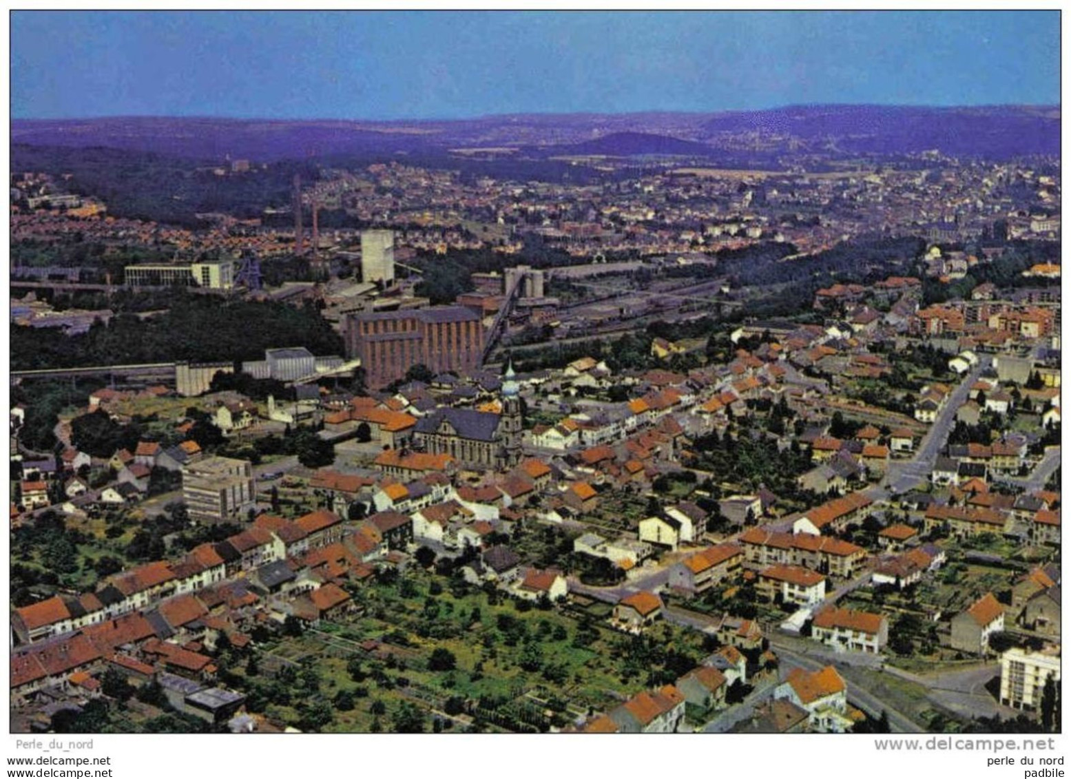 Carte Postale 57. Freyming Merlebach Vue D'avion Trés Beau Plan - Freyming Merlebach