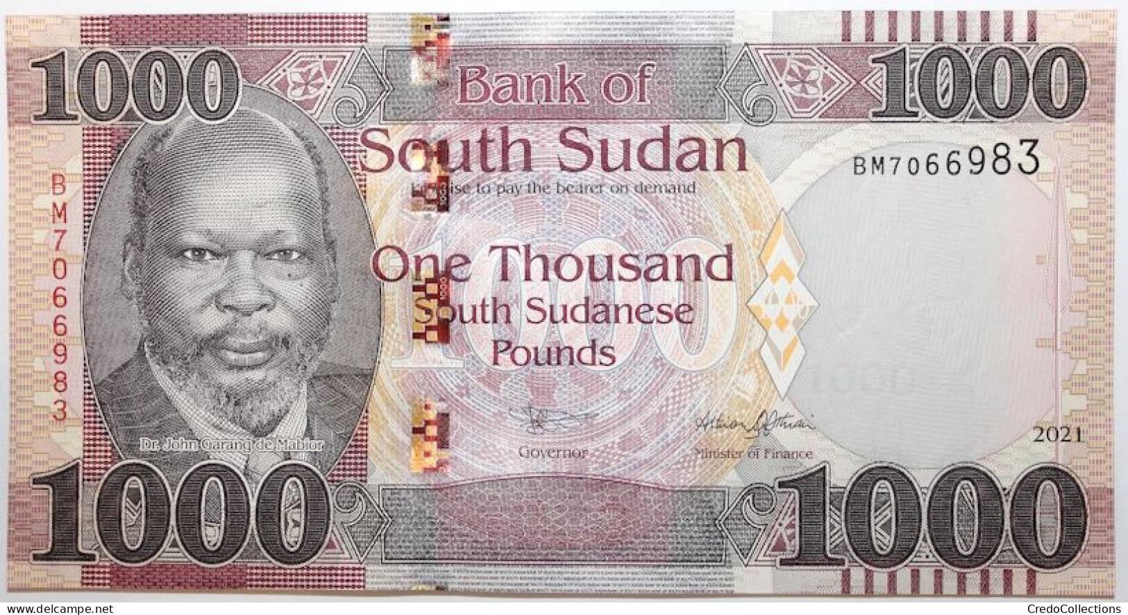 Soudan Du Sud - 1000 Pounds - 2021 - PICK 17b - NEUF - Südsudan