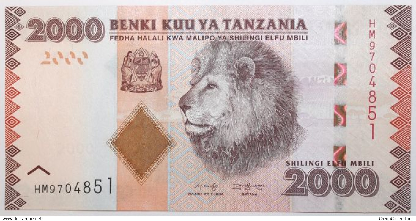 Tanzanie - 2000 Shillings - 2020 - PICK 42c - NEUF - Tanzania