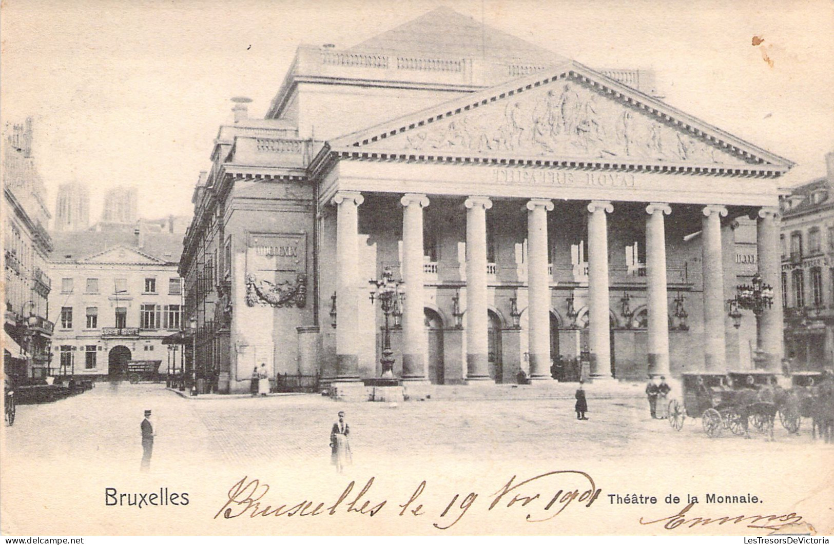 BELGIQUE - BRUXELLES - Théâtre De La Monnaie - Carte Postale Ancienne - Monuments, édifices