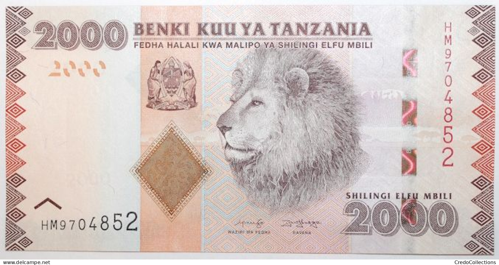 Tanzanie - 2000 Shillings - 2020 - PICK 42c - NEUF - Tansania