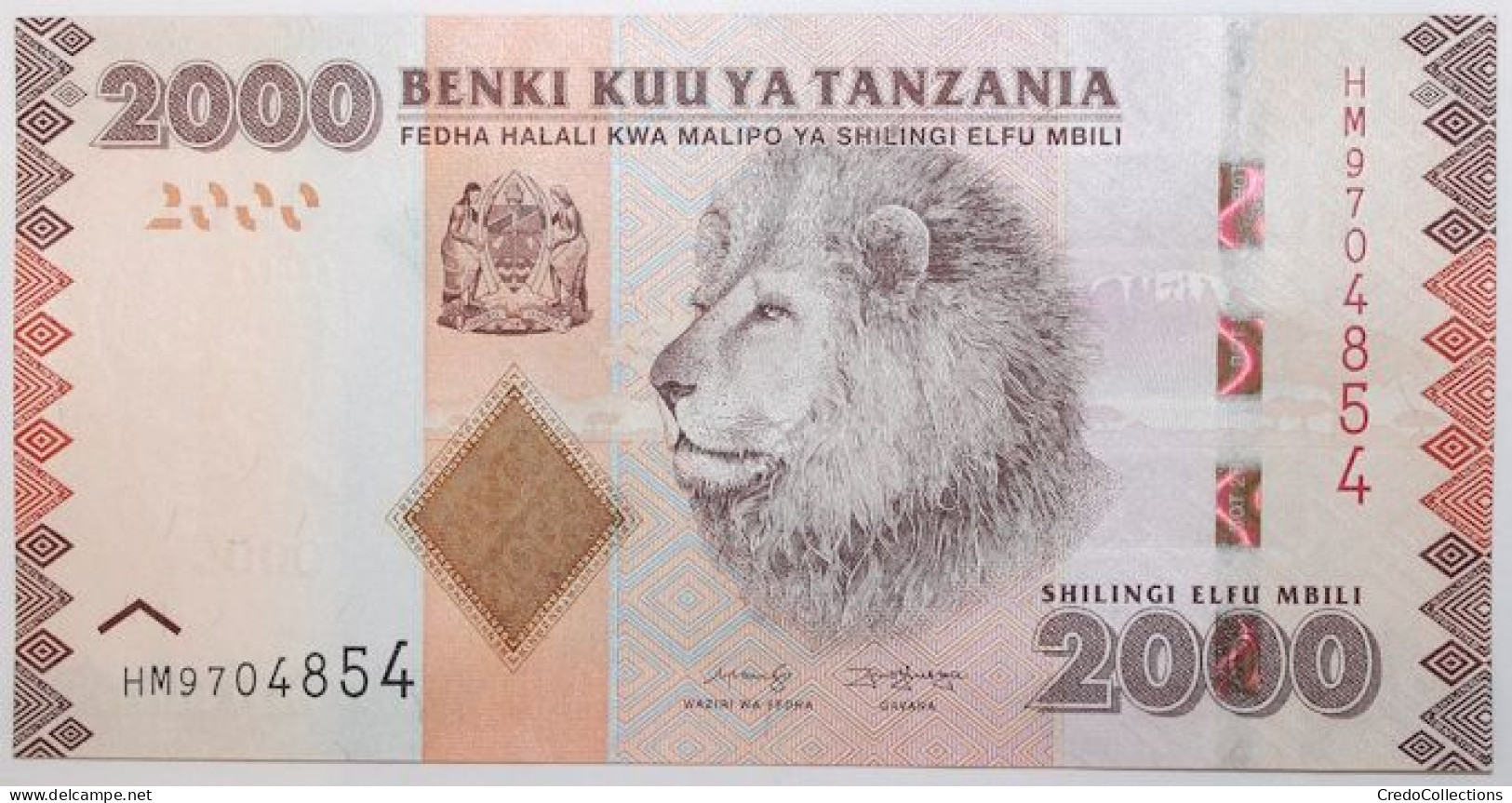 Tanzanie - 2000 Shillings - 2020 - PICK 42c - NEUF - Tanzania