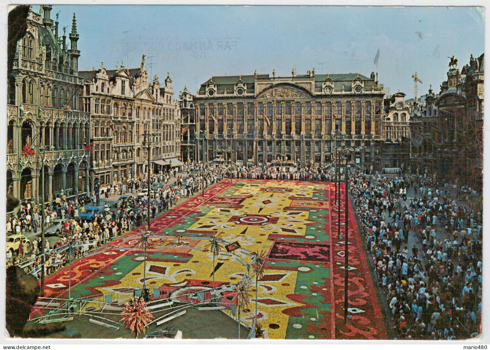 BRUXELLES   GRAND-PLACE    TAPIS   DE  FLEURS          (VIAGGIATA) - Feesten En Evenementen