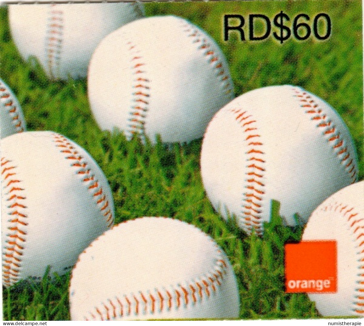 Baseball : République Dominicaine : Télécarte Prépayée Minuscule (51 X 44,5 Mm) En Carton - Dominicana