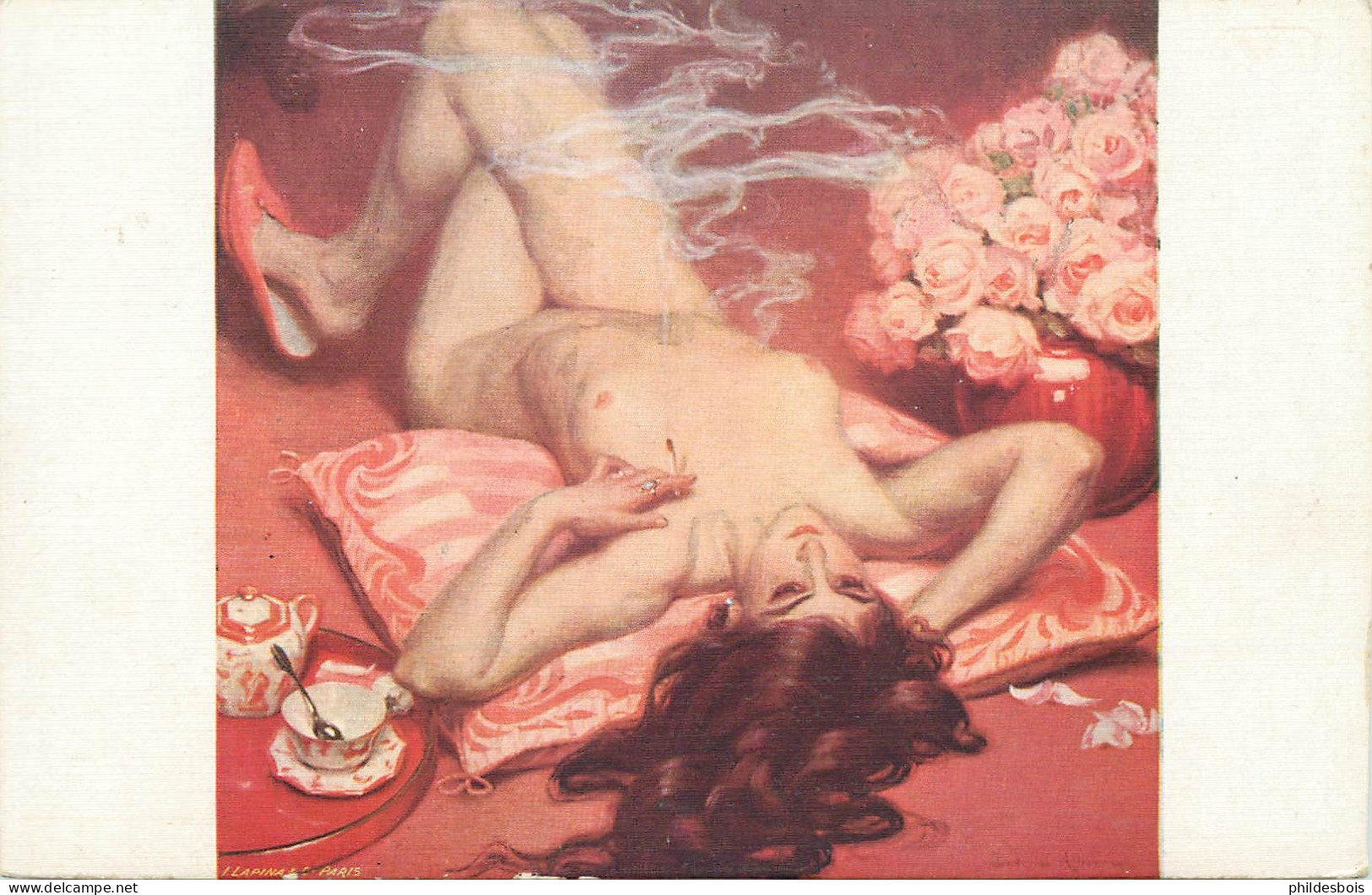 Salon De Paris  ( édit Lapina )  Dans Le Rose ( Femme) - Musées