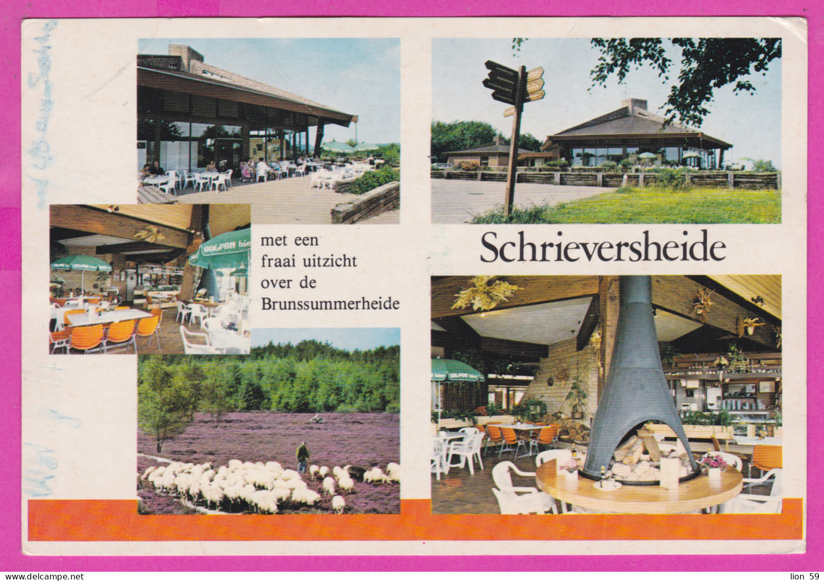 292193 / Netherlands EL Heerlen - Cafe Terras Restaurant Schrieversheide PC Used 1987 - 75 Queen Beatrix Flamme Postcode - Heerlen