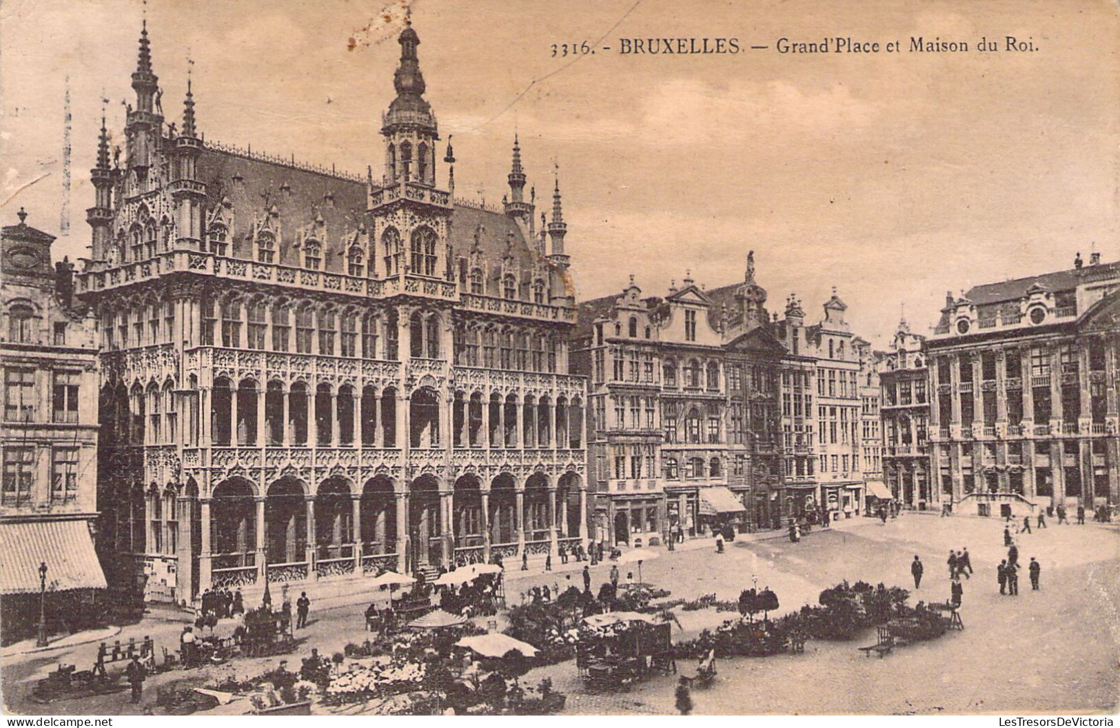 BELGIQUE - BRUXELLES - Grand'Place - Maison Du Roi - Carte Postale Ancienne - Monuments, édifices