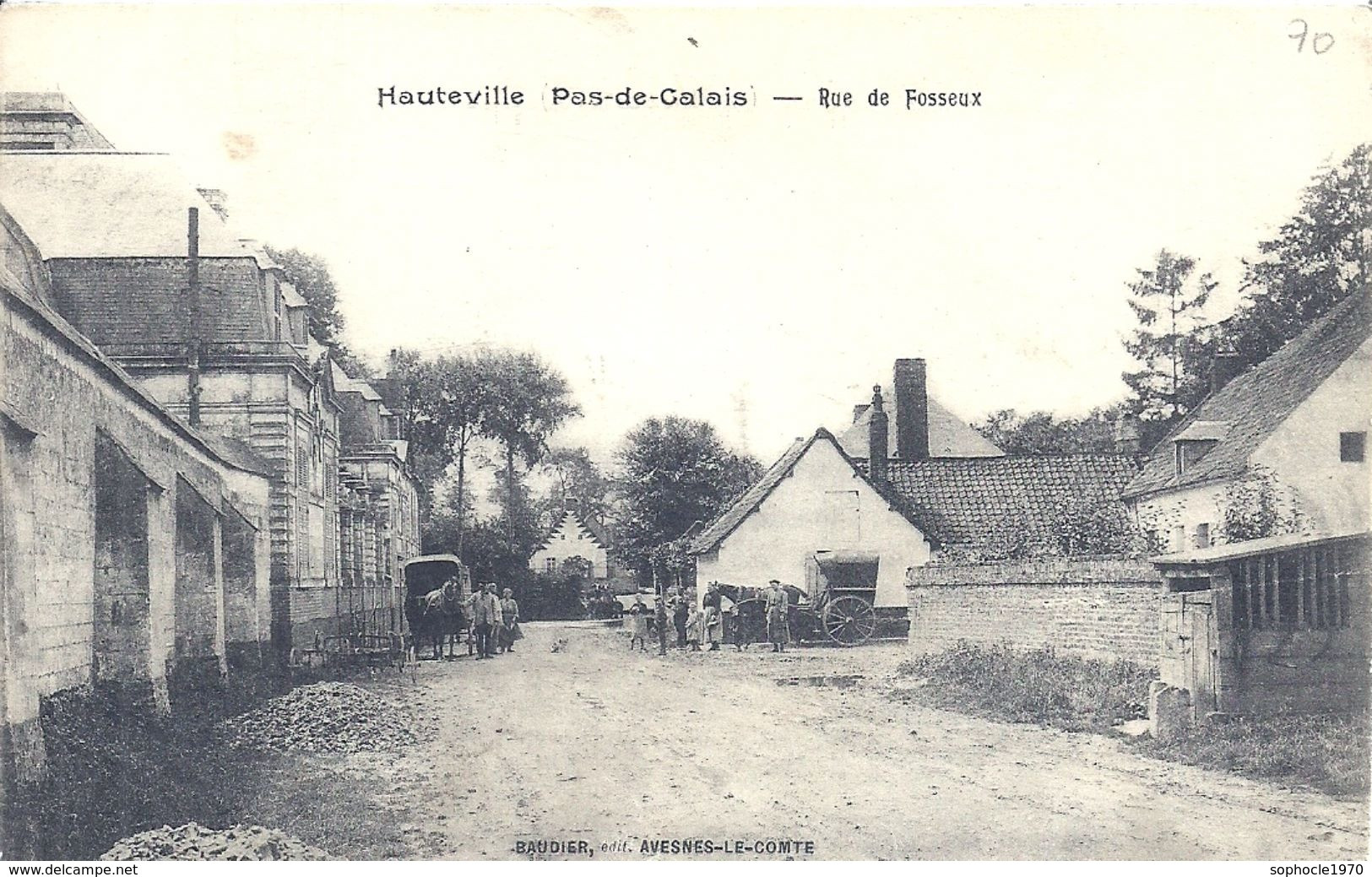 PAS DE CALAIS - 62 - HAUTEVILLE Près Avesnes Le Comte - 300 Hab - Rue De Fosseux - Avesnes Le Comte