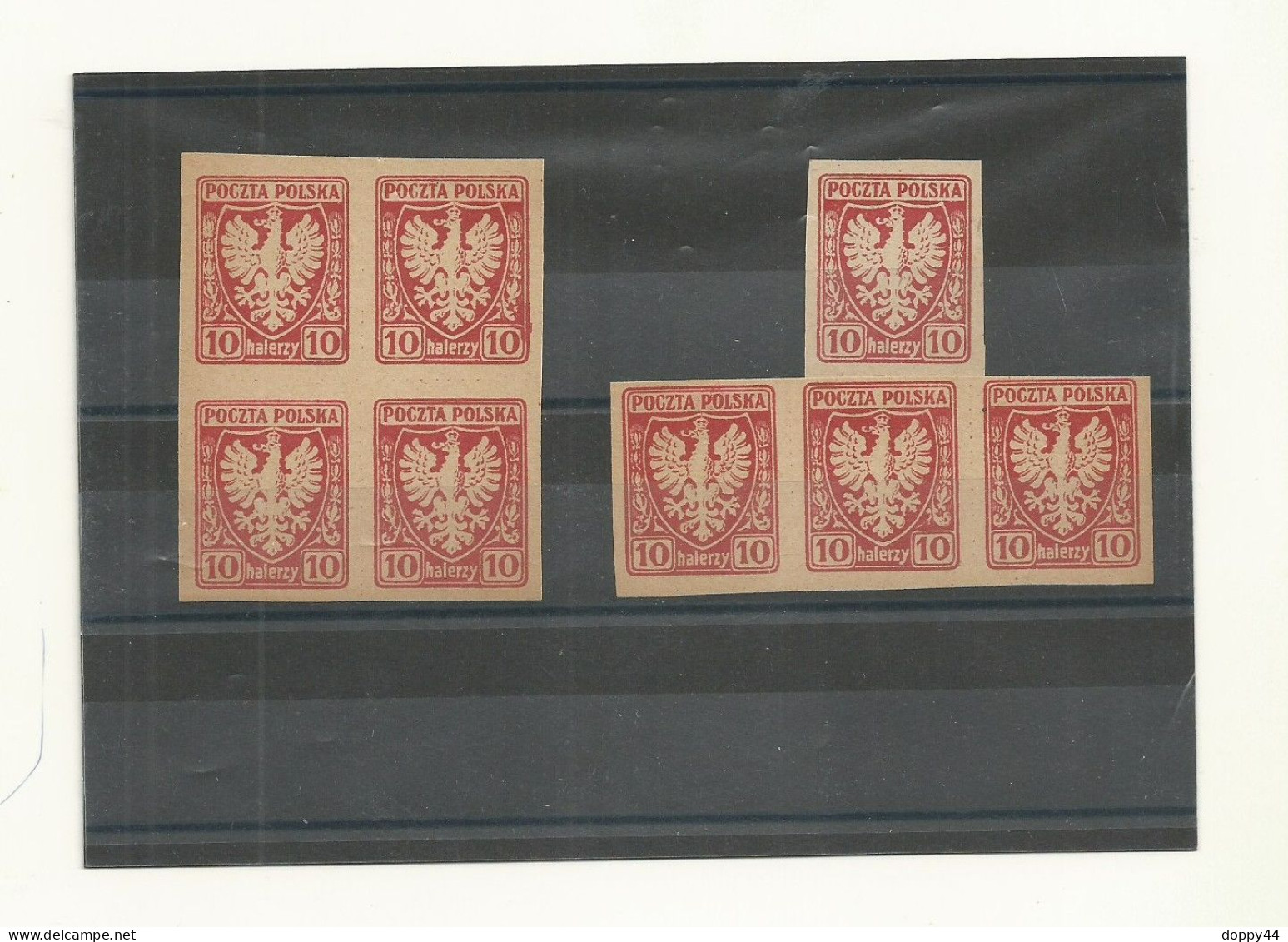 POLOGNE N°140 BLOC DE 4 ND +3 NEUFS  SUPERBES. - Unused Stamps