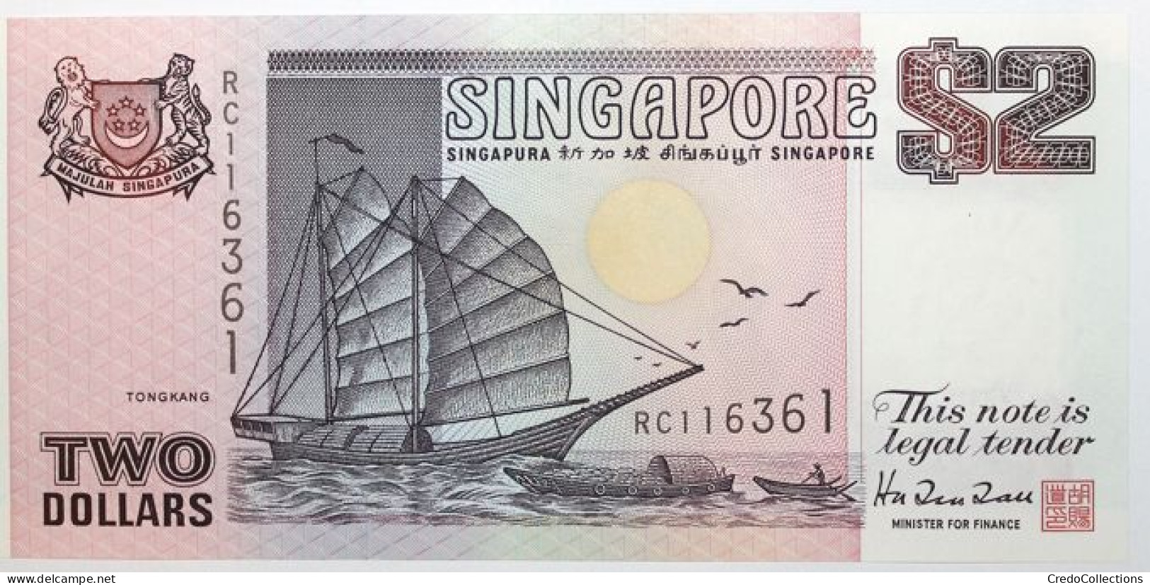 Singapour - 2 Dollars - 1997 - PICK 34 - NEUF - Singapour