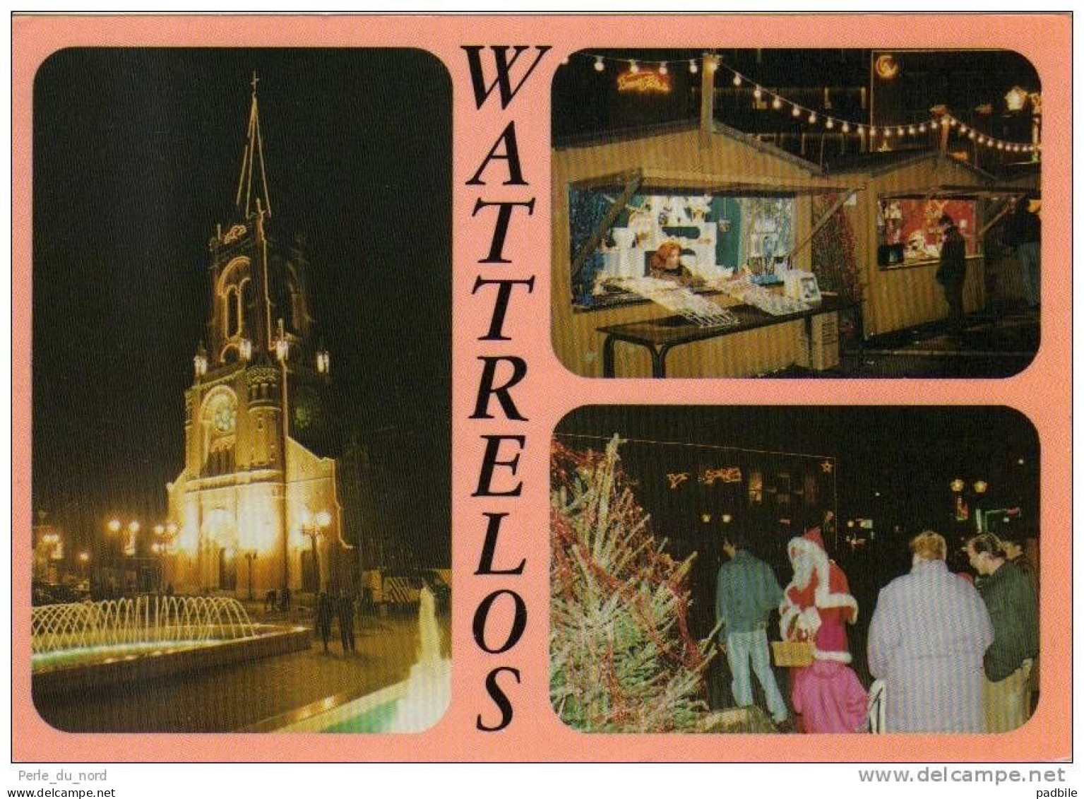 Carte Postale 59 - Wattrelos - Village De Noel 1992 Trés Beau Plan - Wattrelos