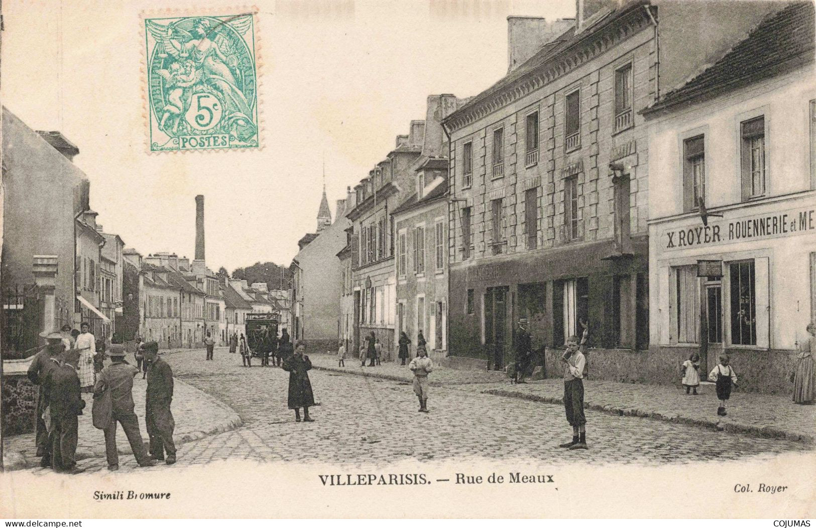 77 - VILLEPARISIS - S17441 - Rue De Meaux - X. Royer Rouennerie - L23 - Villeparisis