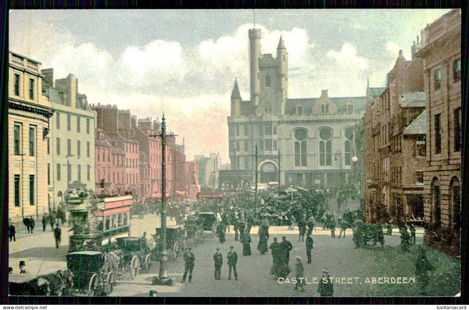 SCOTLAND - ABERDEEN - Castle Street.(Ed. The " National" Series ) Carte Postale - Aberdeenshire