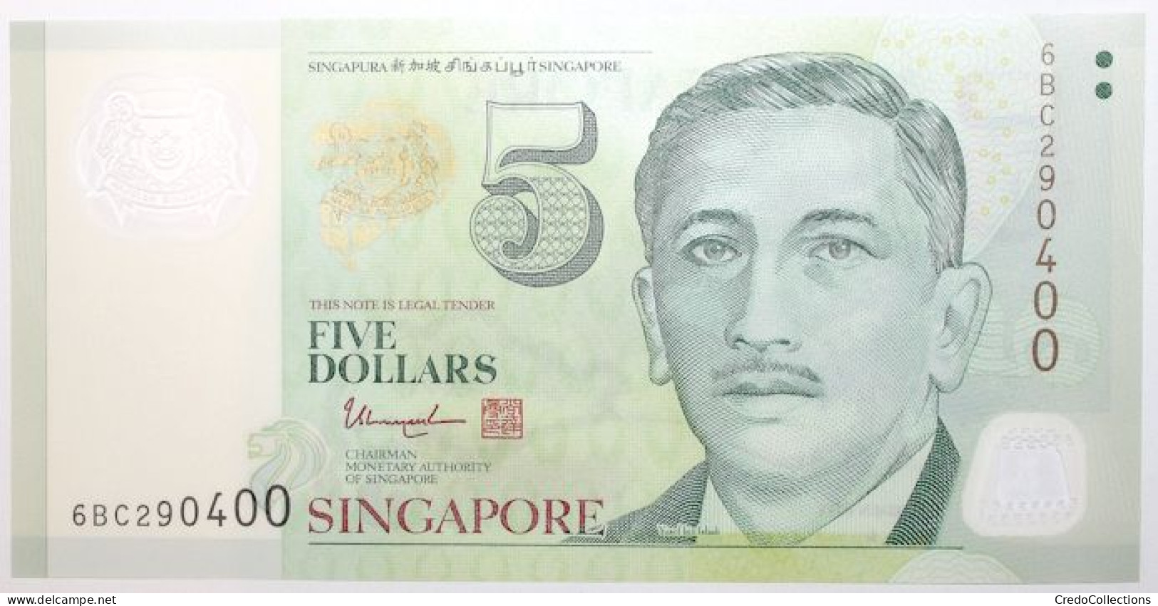 Singapour - 5 Dollars - 2020 - PICK 47g - NEUF - Singapur