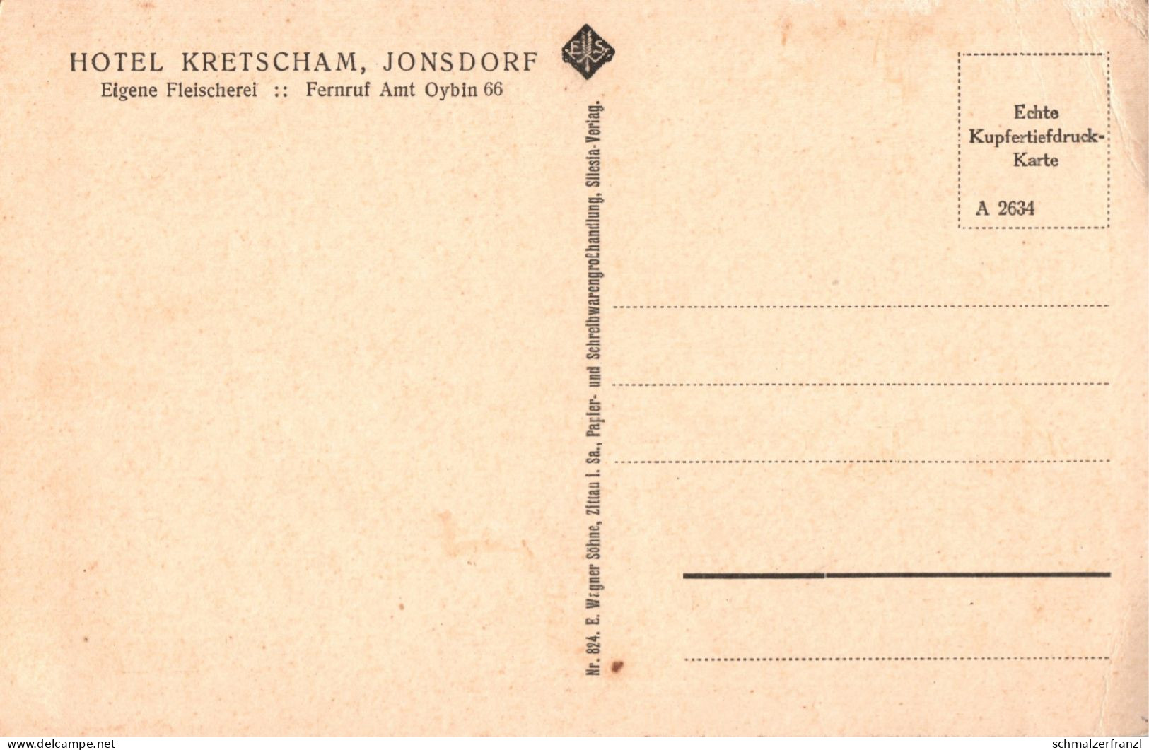 AK Jonsdorf Gasthof Hotel Kretscham Fremdenhof Gewerbebank Neujonsdorf Oybin Waltersdorf Leutersdorf Hain Hartau Zittau - Jonsdorf