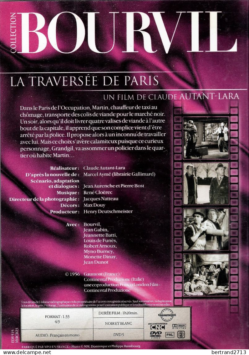 Bourvil "la Traversée De Paris" - Classiques