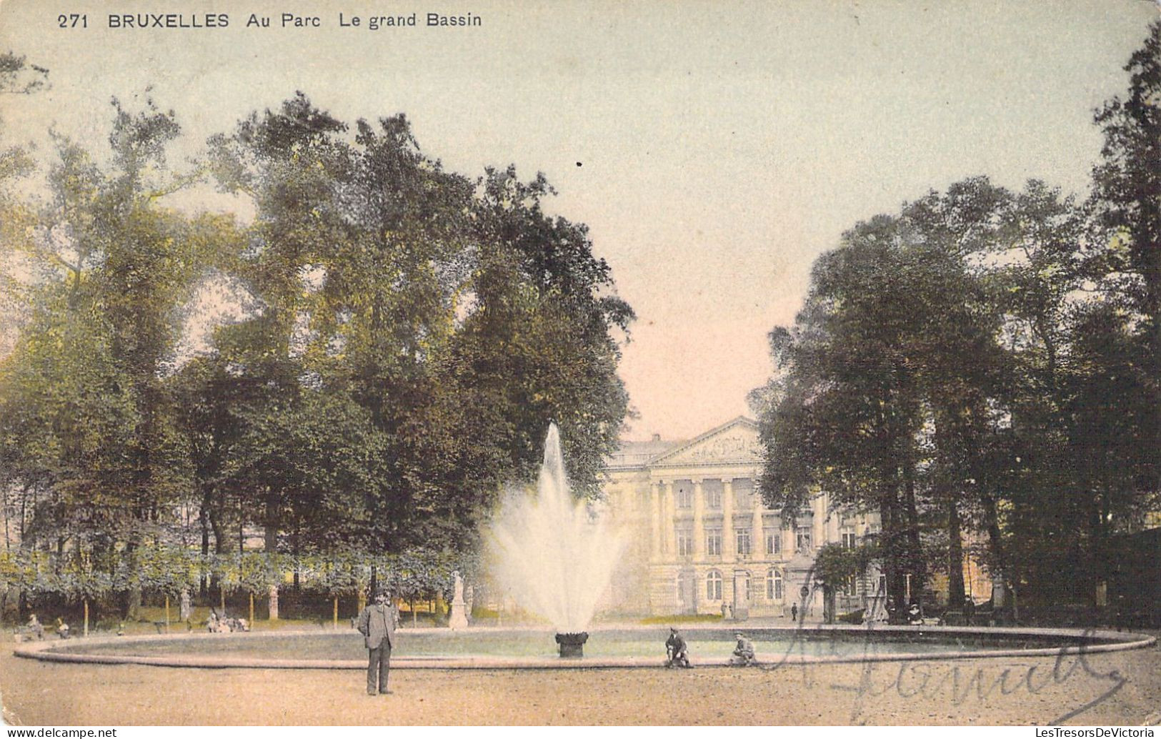 BELGIQUE - BRUXELLES -  Le Grand Bassin - Carte Postale Ancienne - Squares