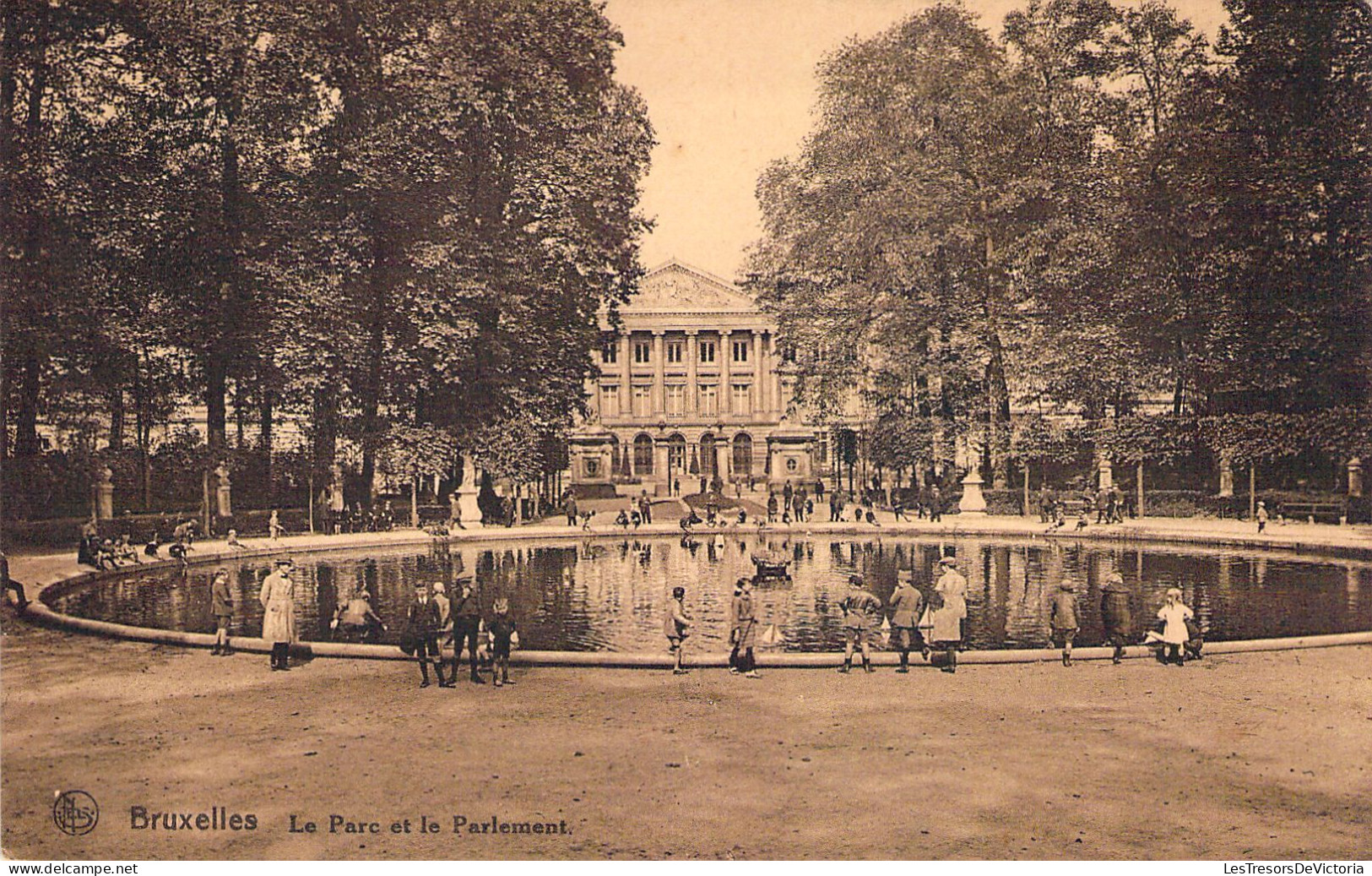 BELGIQUE - BRUXELLES - Le Parc Et Le Parlement - Carte Postale Ancienne - Squares