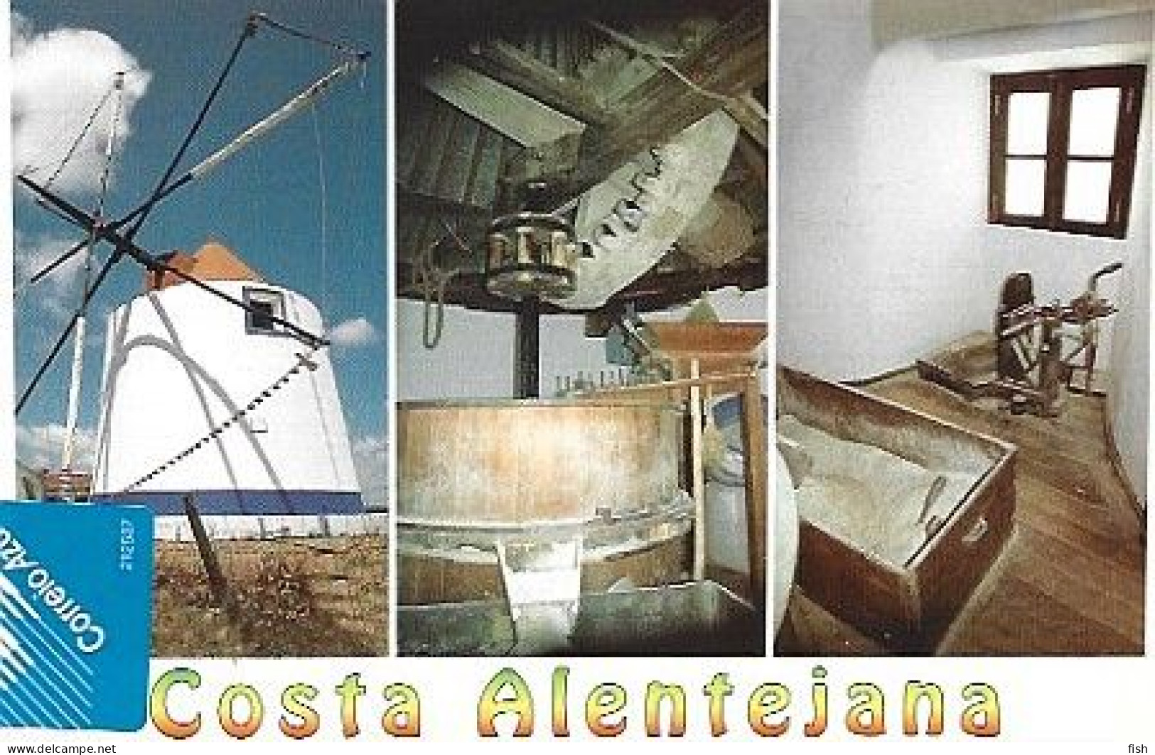 Portugal & Marcofilia, Odemira, Windmill, Costa Alentejana Vila Nova De Mil Fontes A Lisboa 2002 (11) - Lettres & Documents