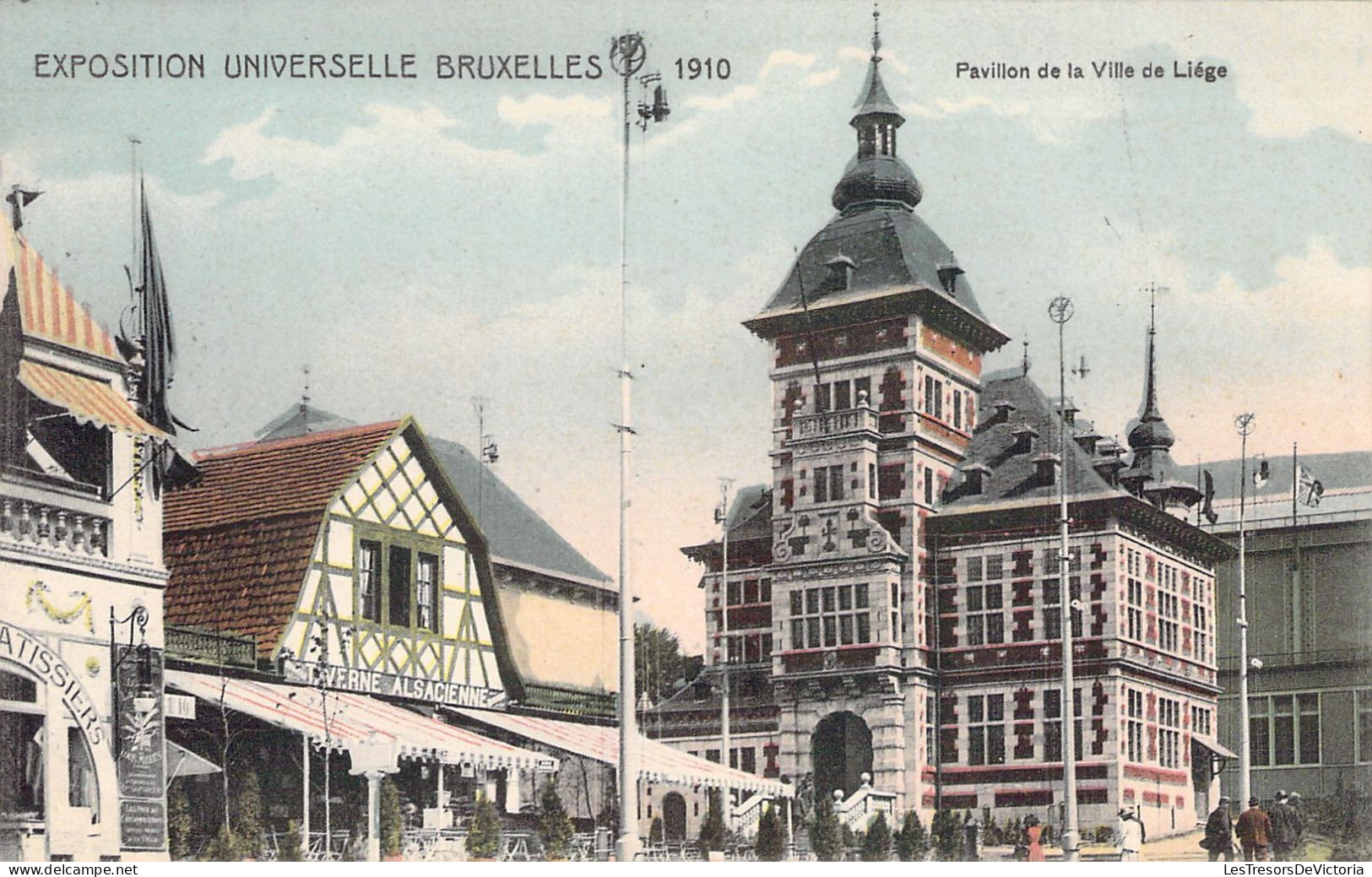 BELGIQUE - BRUXELLES - EXPOSITION UNIVERSELLE 1910 - Pavillon De La Ville De Liège - Carte Postale Ancienne - Universal Exhibitions