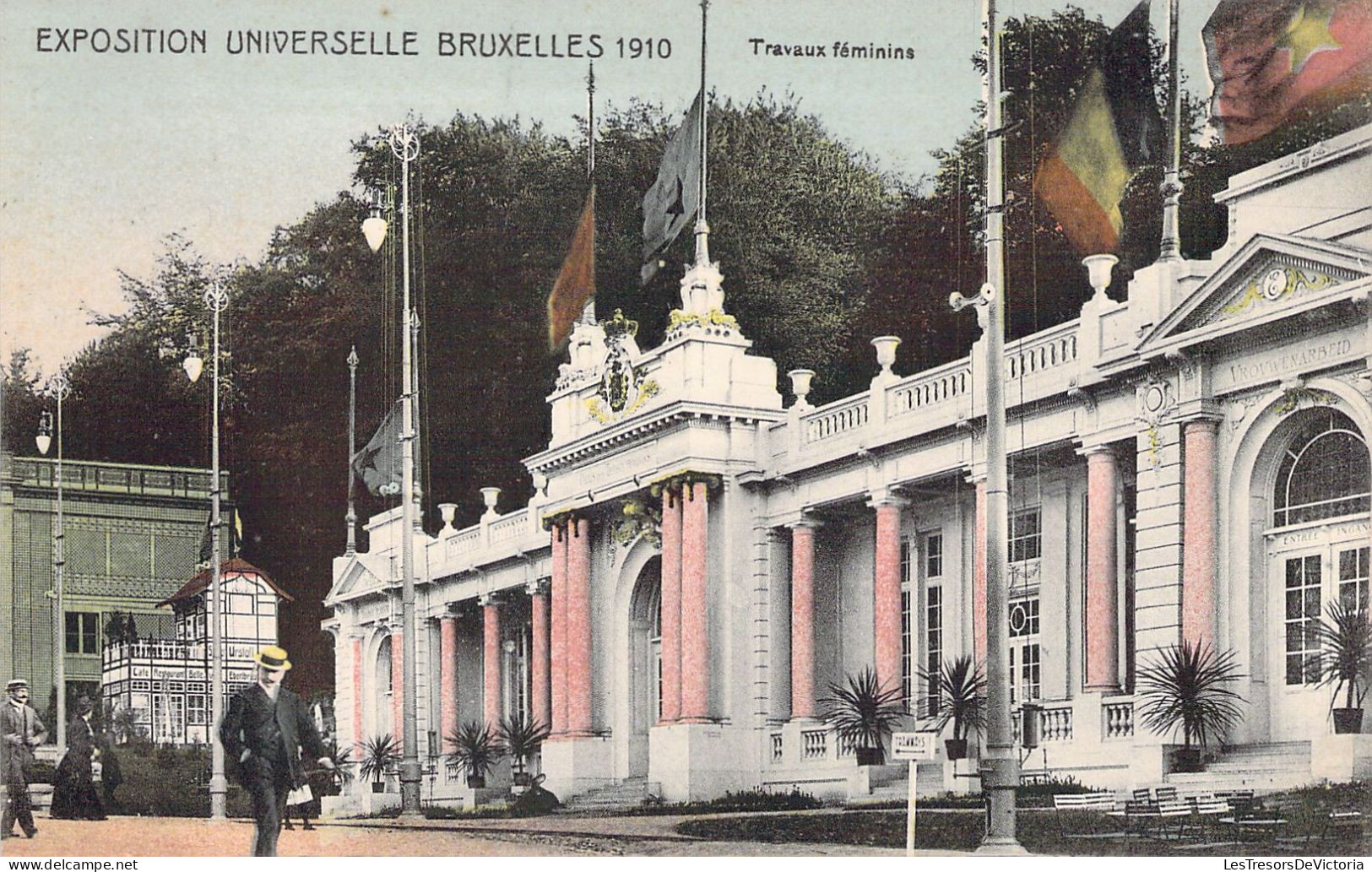 BELGIQUE - BRUXELLES - EXPOSITION UNIVERSELLE 1910 - Travaux Féminins - Carte Postale Ancienne - Expositions Universelles