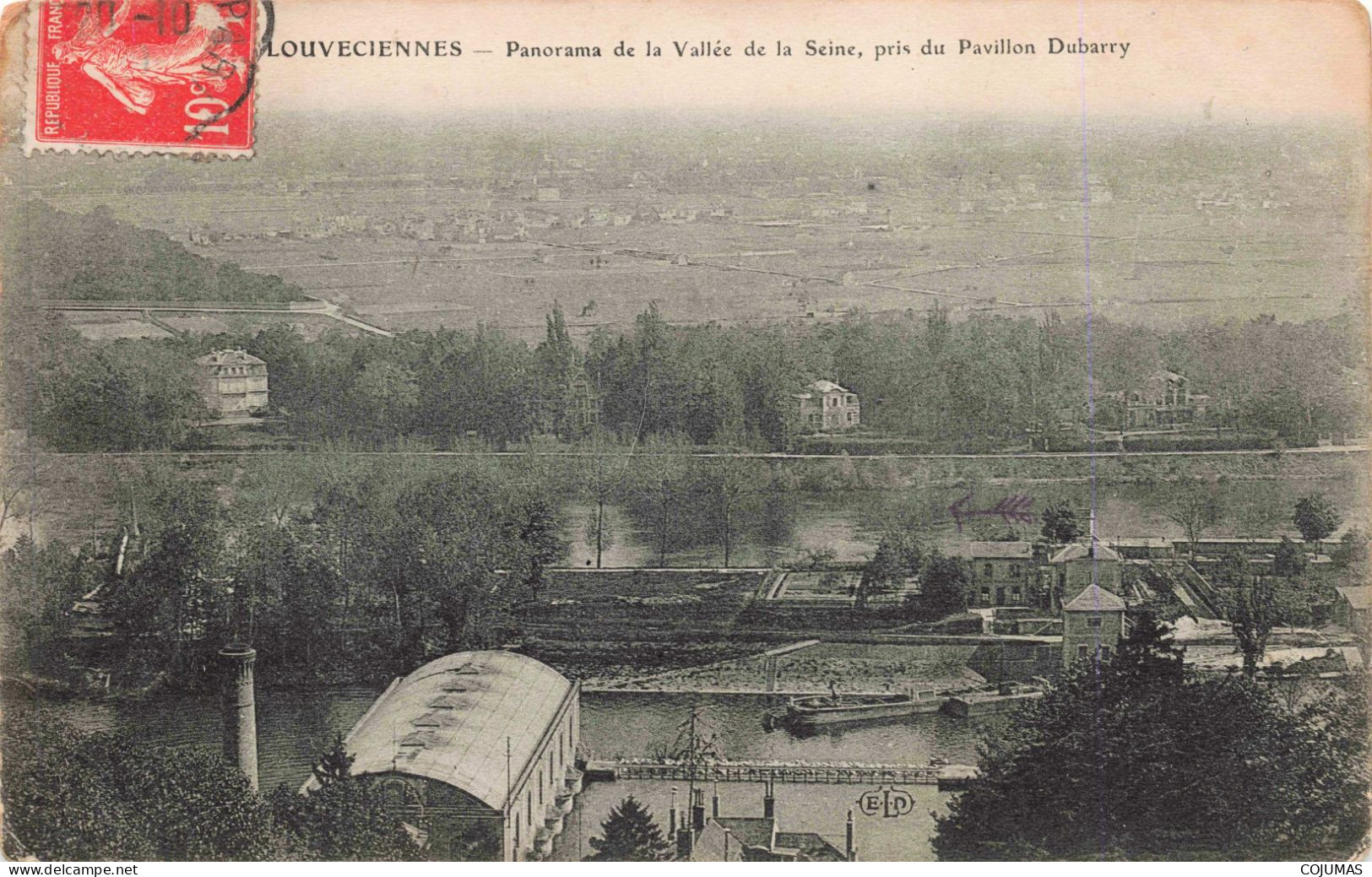 78 - LOUVECIENNES - S17472 - Panorama De La Vallée De La Seine Pris Du Pavillon Dubarry L23 - Louveciennes