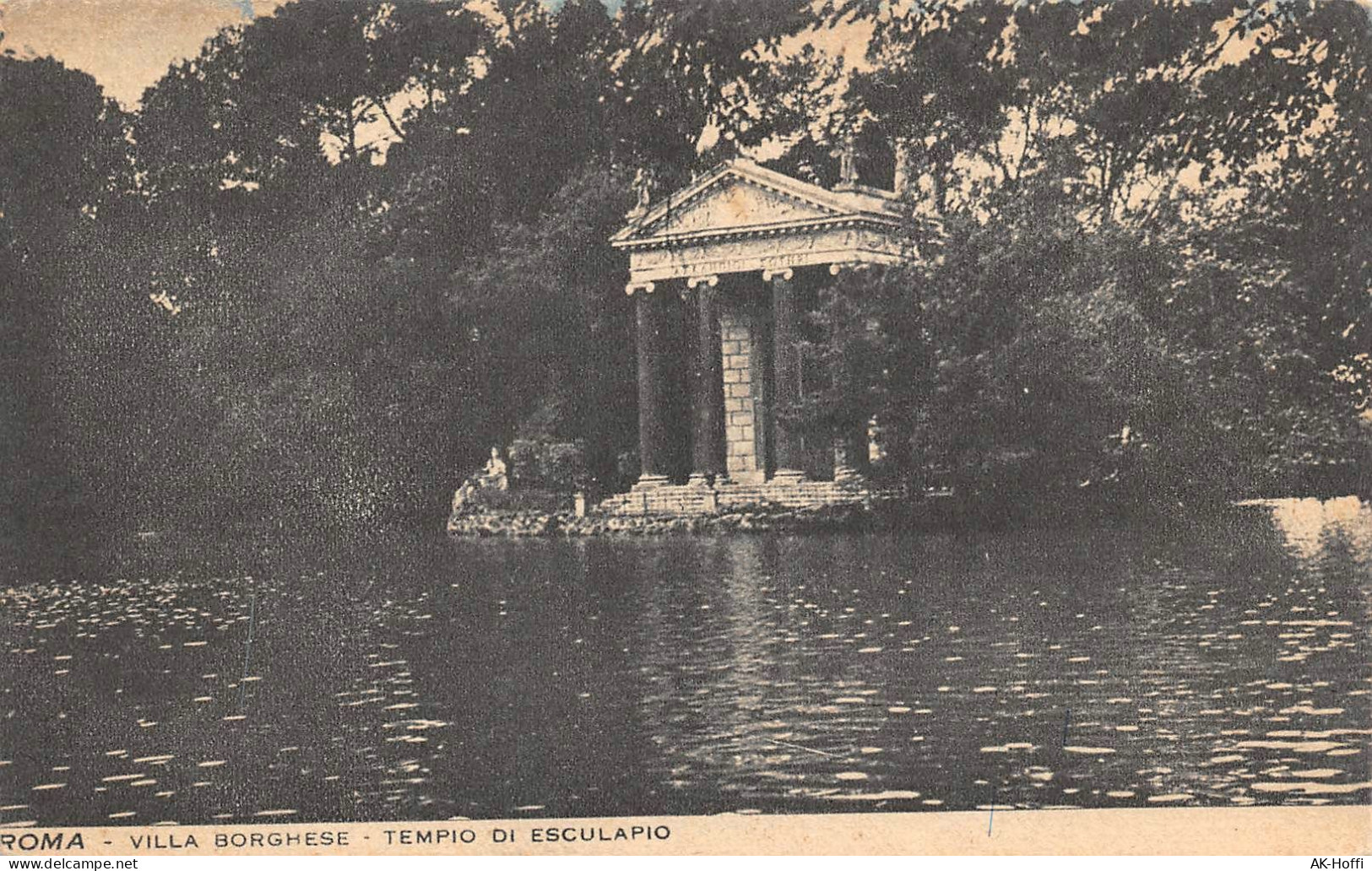 ROMA Rom VILLA BORGHESE TEMPIO DI ESCULAPIO Ngl (2267) - Parken & Tuinen