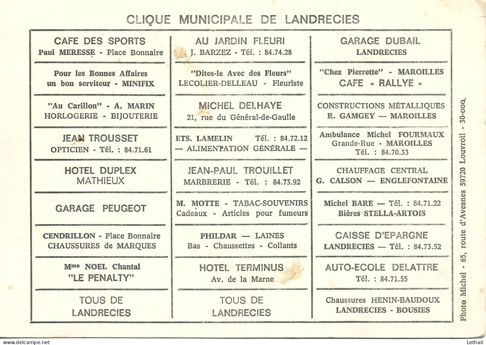 Ref ( 6683 )  Clinique Municipal De Landrecies - Landrecies