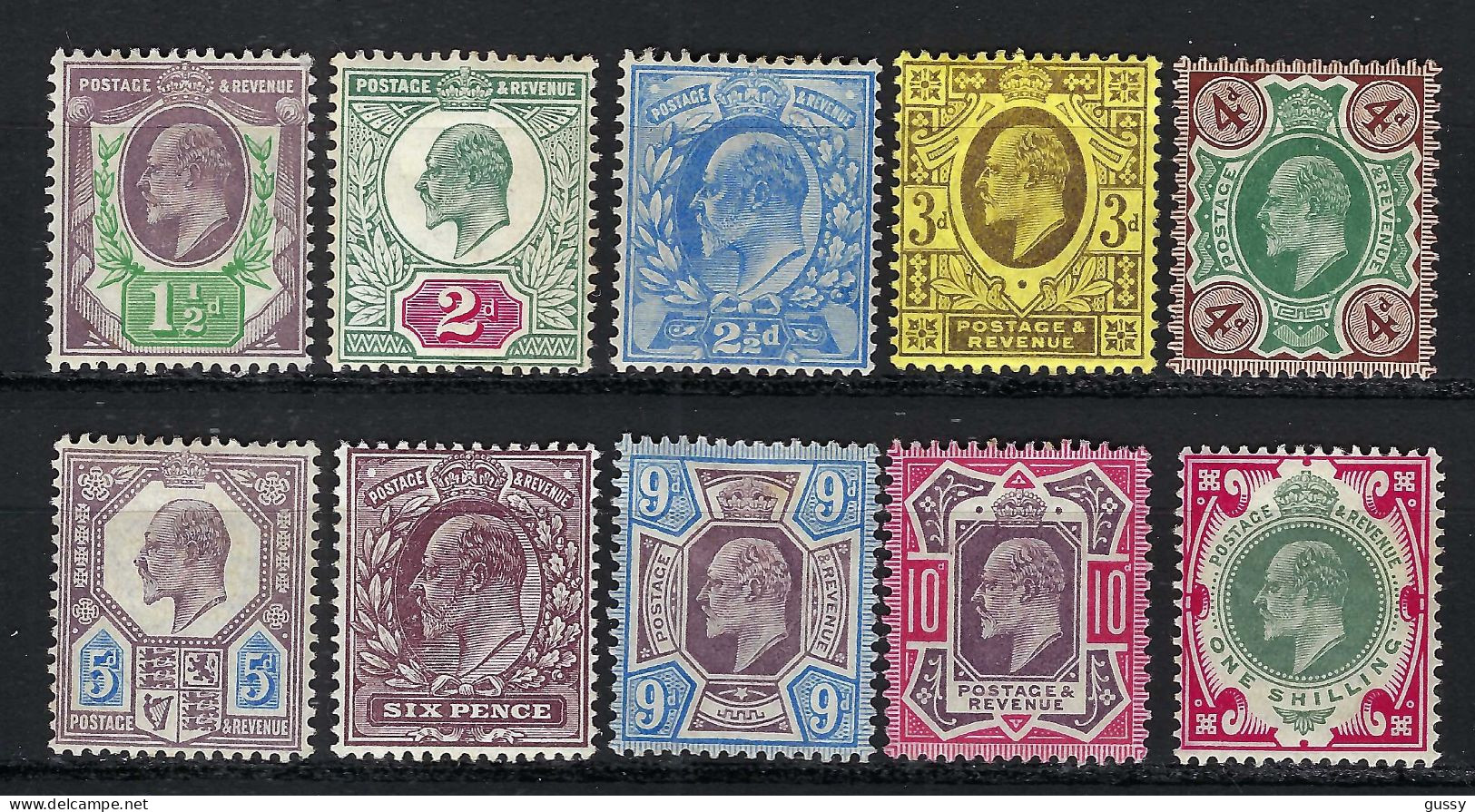 GRANDE BRETAGNE Ed. VII Ca.1902-1910:  Lot De Neufs*, Forte Cote - Unused Stamps