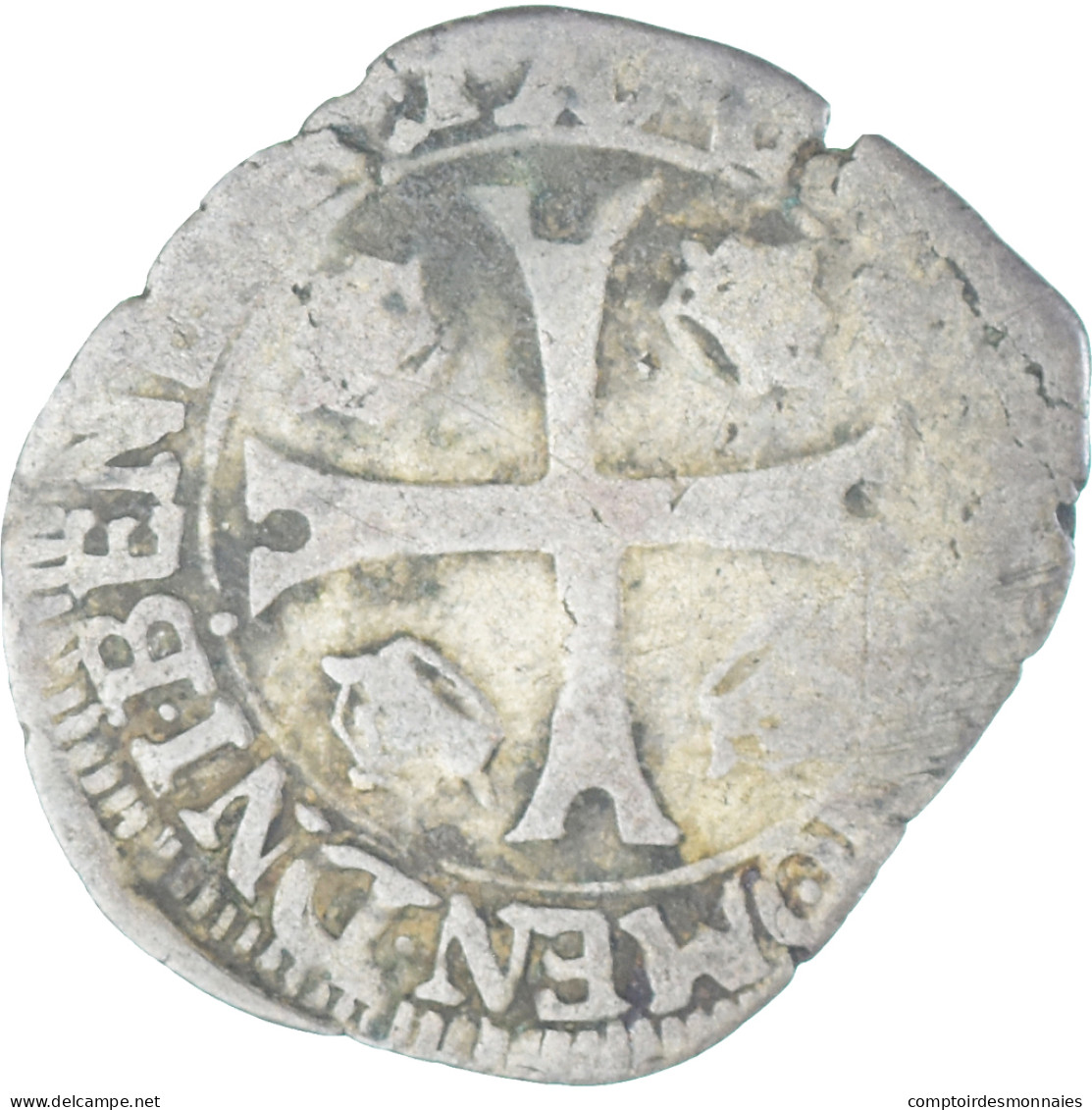 Monnaie, France, Charles X, Douzain, Date Incertaine, Lyon, 1st Type, TB - 1589-1610 Enrique IV