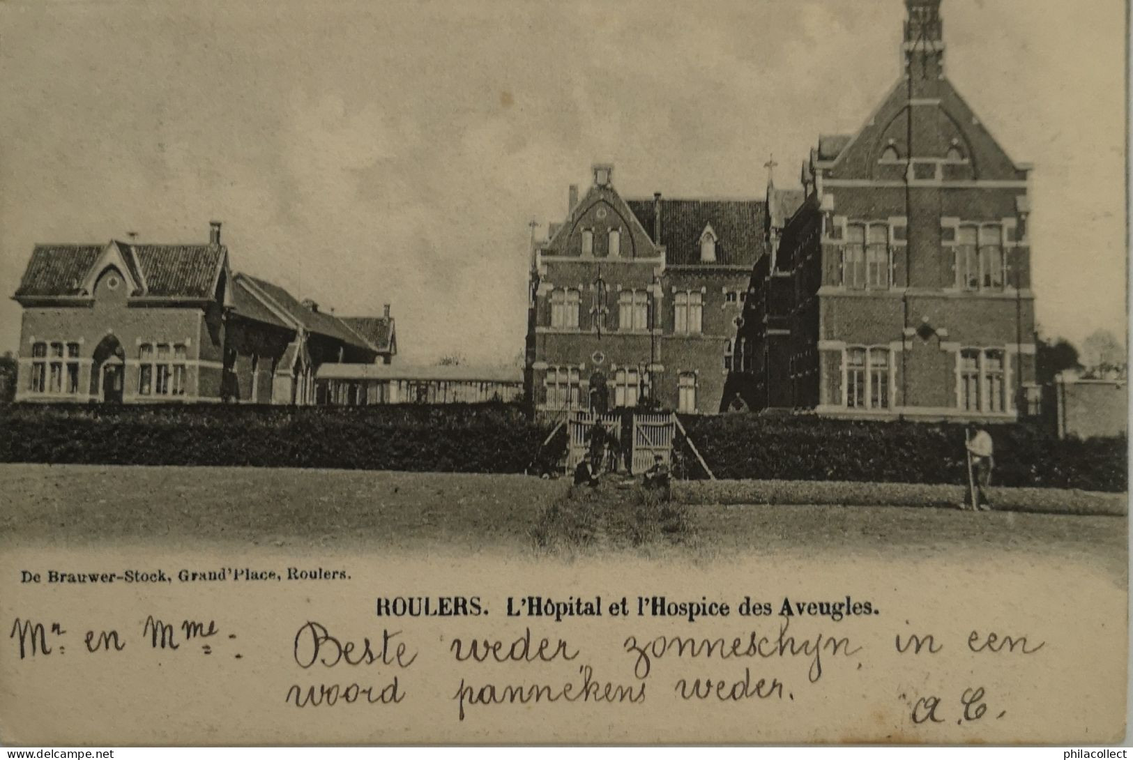 Rouselare - Roulers // L' Hopital Et L' Hospice Des Aveugles 1903 - Roeselare