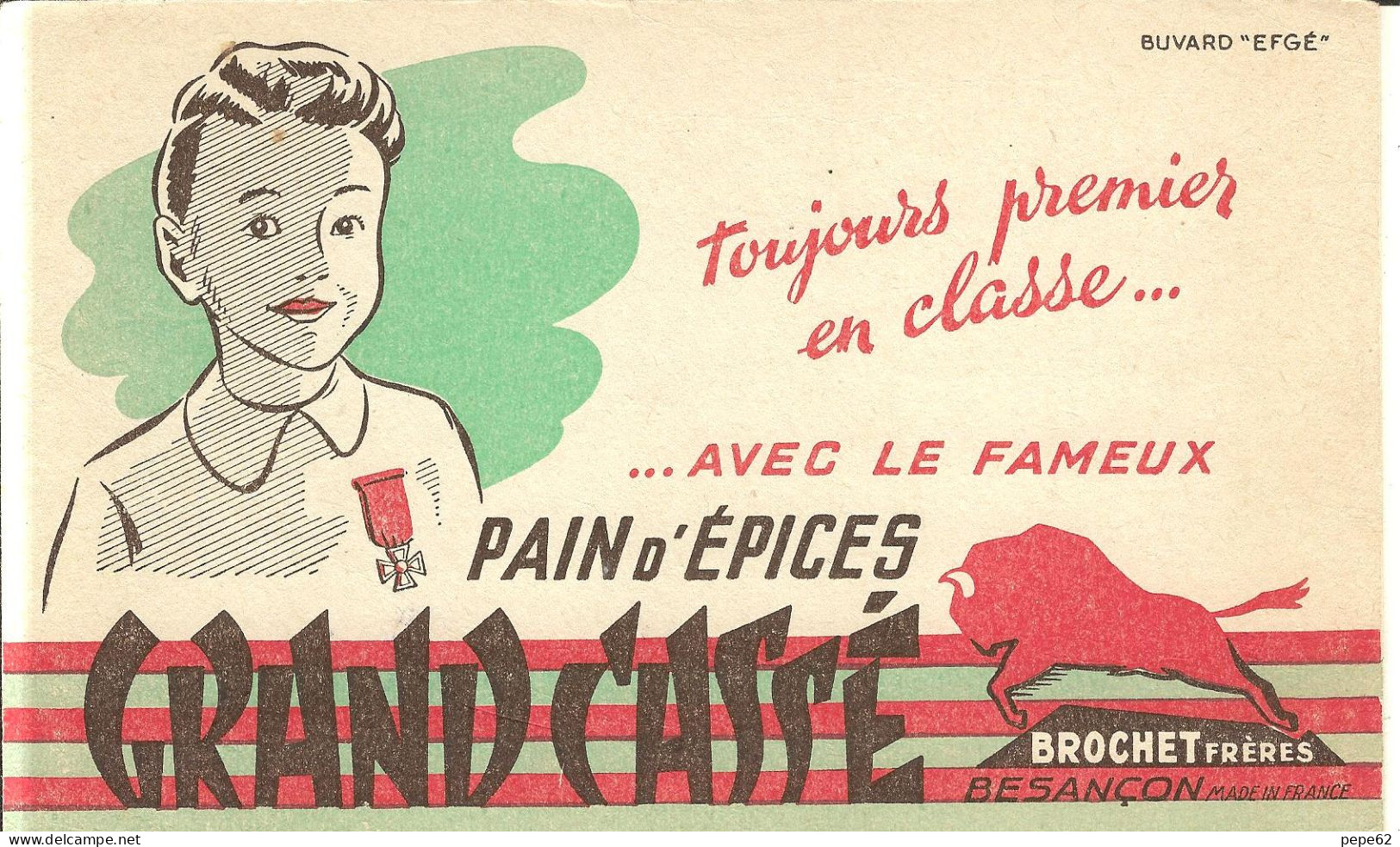 Besancon-buvard-pain D'epices Grand Cassé- Brochet Frère - Pan De Especias