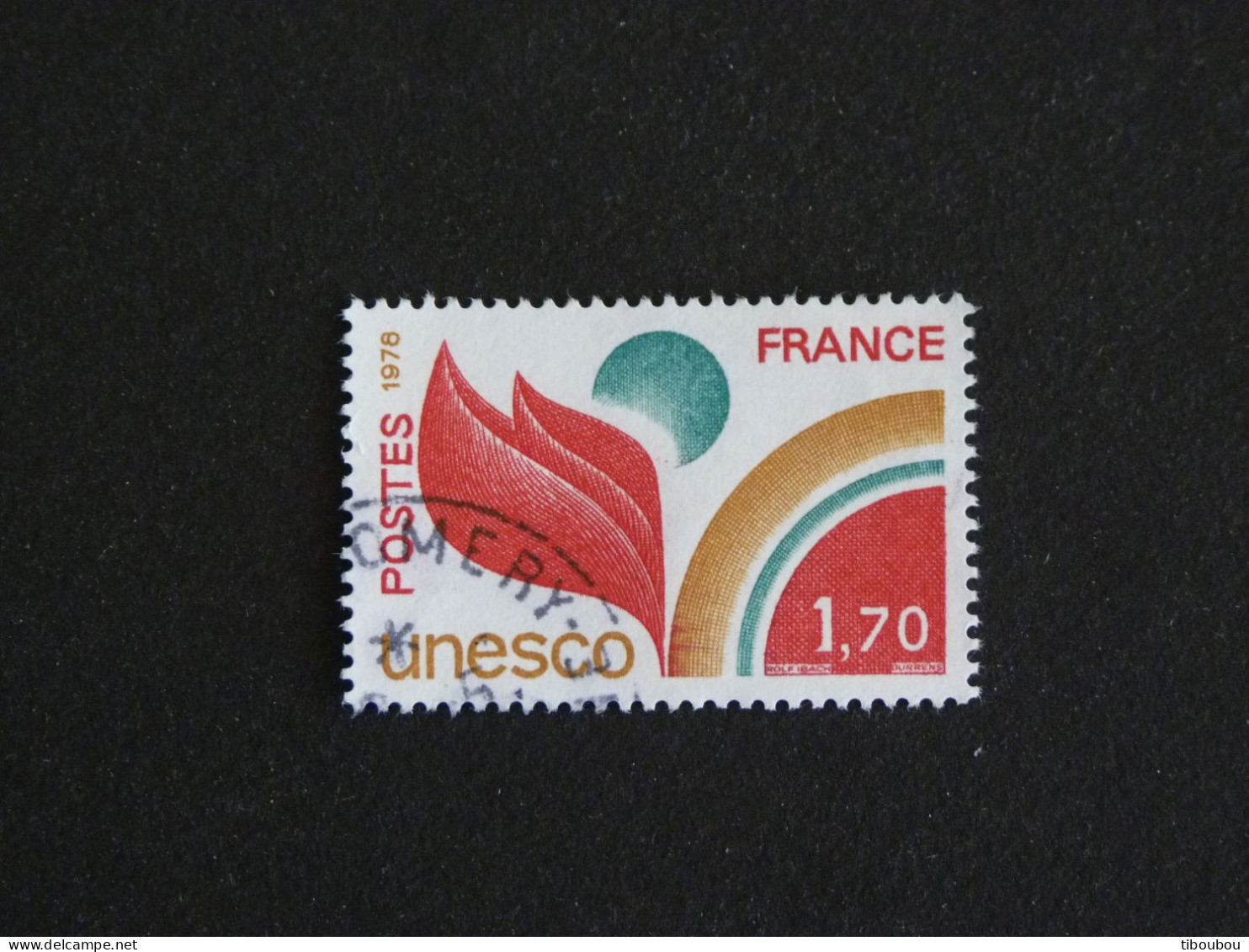 FRANCE YT SERVICE 57 OBLITERE - UNESCO ALLEGORIE - Used