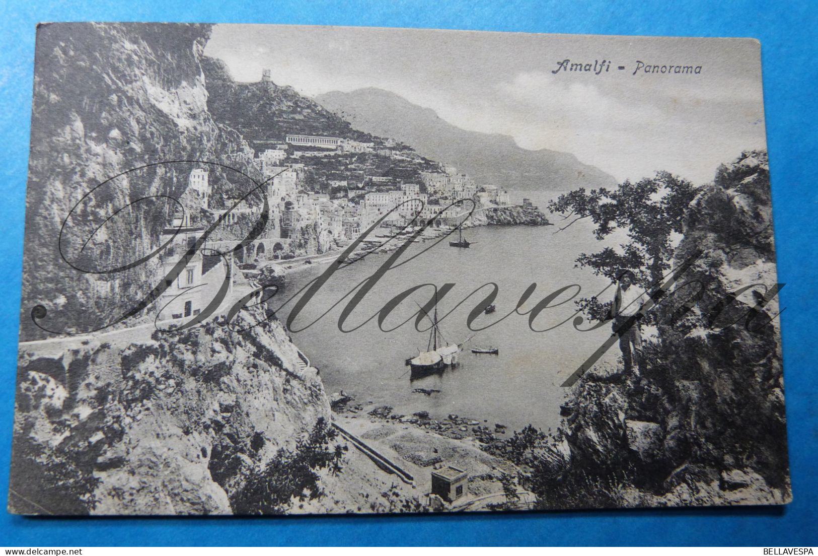 Amalfi Panorama  1910 - Treni
