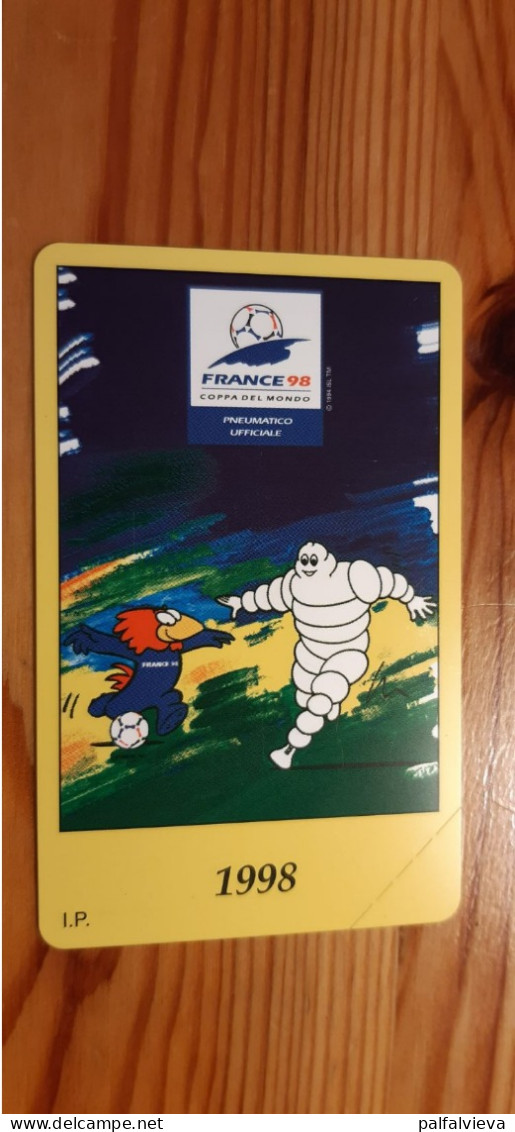 Phonecard Italy - Michelin, Football World Cup, France -  Mint - Public Ordinary