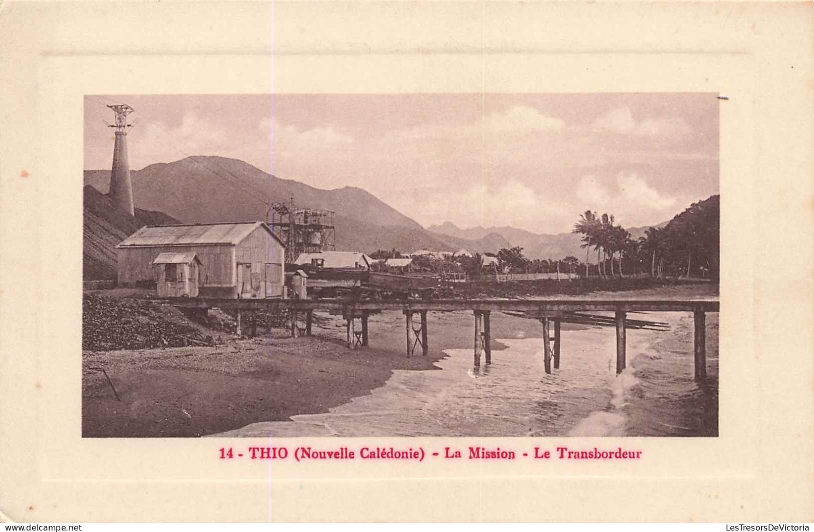 Nouvelle Calédonie - Thio - La Mission - Le Transbordeur   - Carte Postale Ancienne - Nuova Caledonia